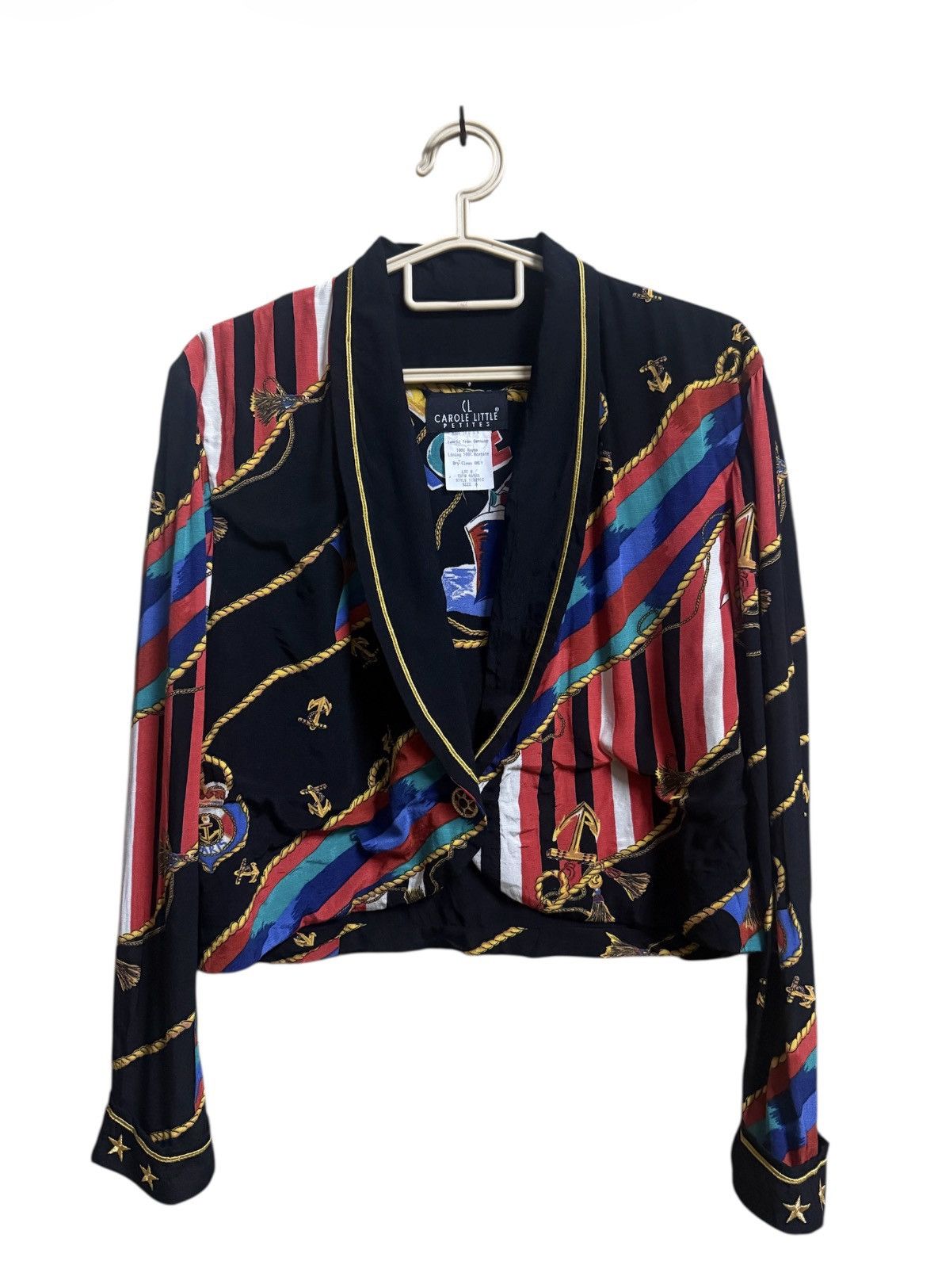 Vintage CAROLE LITTLE Nautical-theme Lightweight Jacket Vintage Size M / US 6-8 / IT 42-44 - 1 Thumbnail