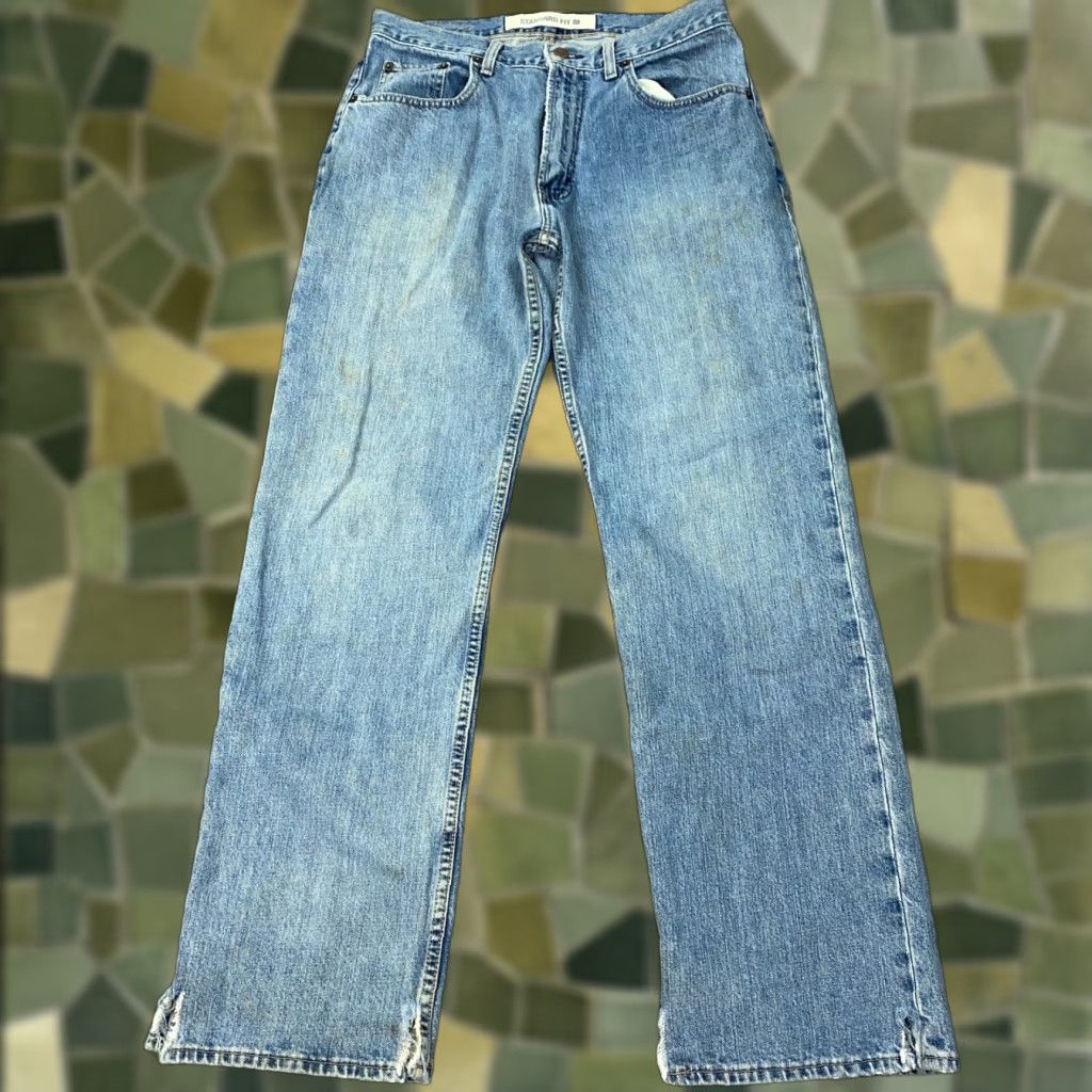 Gap VINTAGE Gap 1969 Jeans Men 31x31 Blue Denim Distressed Grunge 90s Regular Fit Straight 5-Pocket Mens Size US 31 - 1 Thumbnail