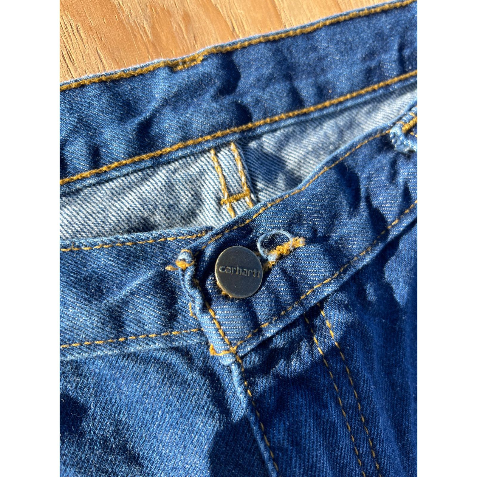 Carhartt Carhartt Mens Blue Denim Relaxed Fit Pants Jeans 36x32 Size US 36 / EU 52 - 10 Thumbnail