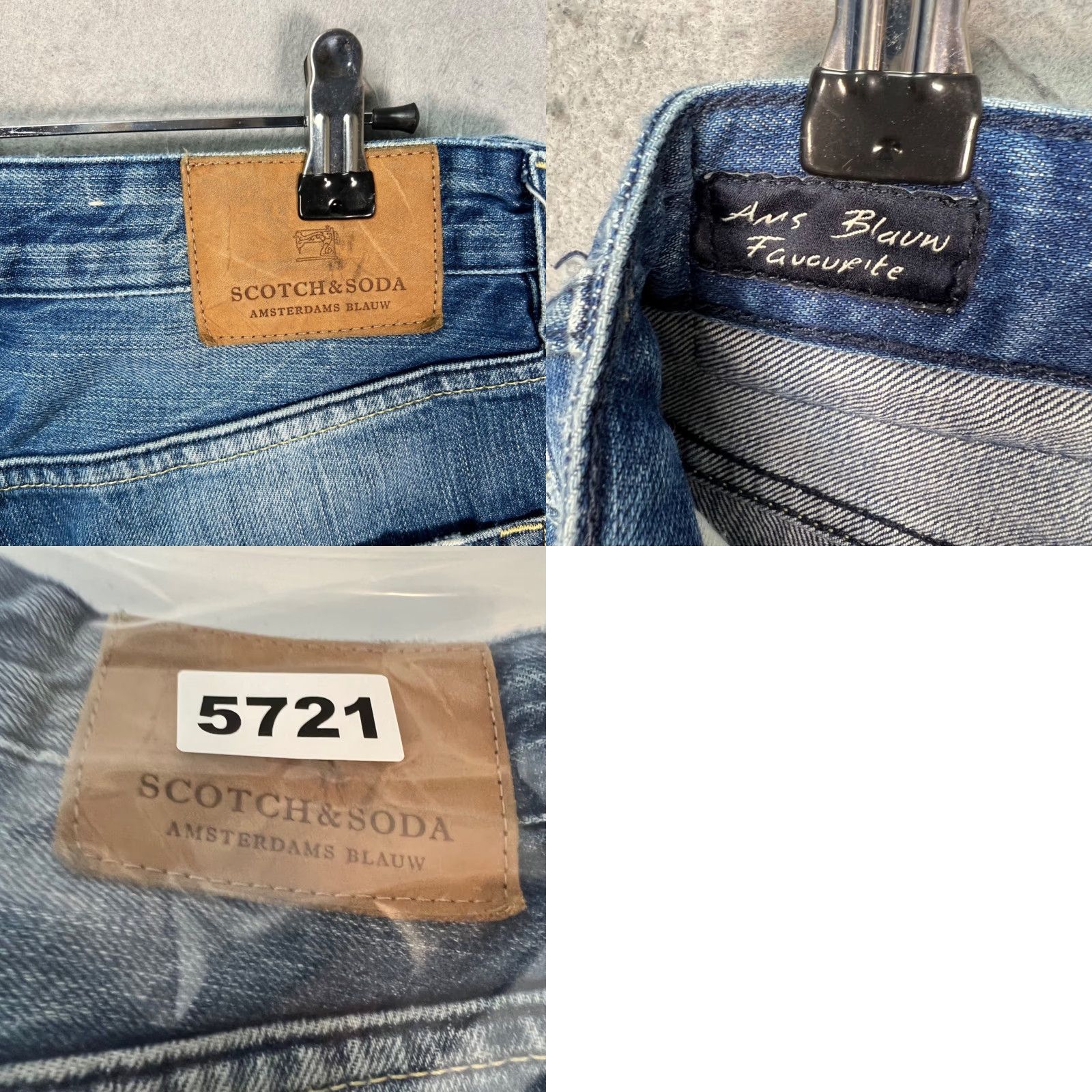 Scotch & Soda Scotch & Soda Jeans Ralston Slim Fit 5-Pocket Denim Blue Distressed 28x30 Mens Regular Size XS-? Size US 28 / EU 44 - 9 Thumbnail