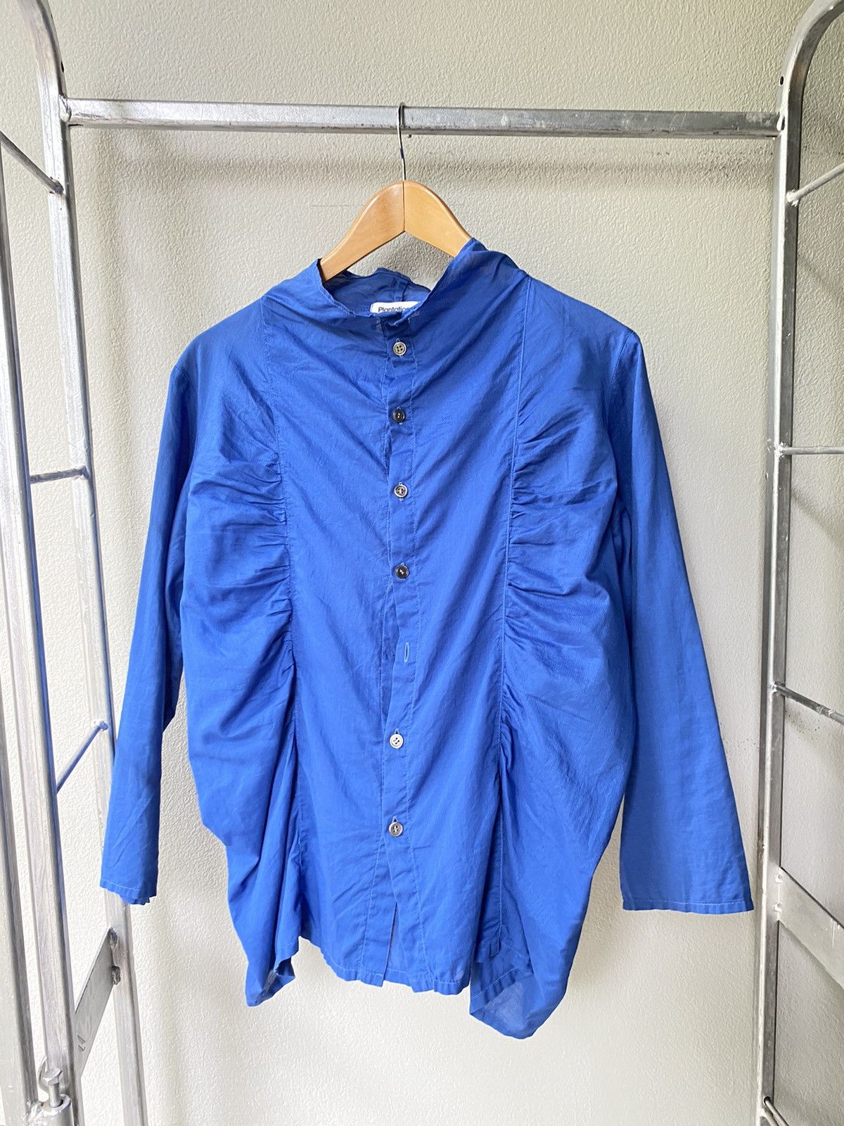 Issey Miyake Plantation blue blouse Size M / US 6-8 / IT 42-44 - 3 Thumbnail
