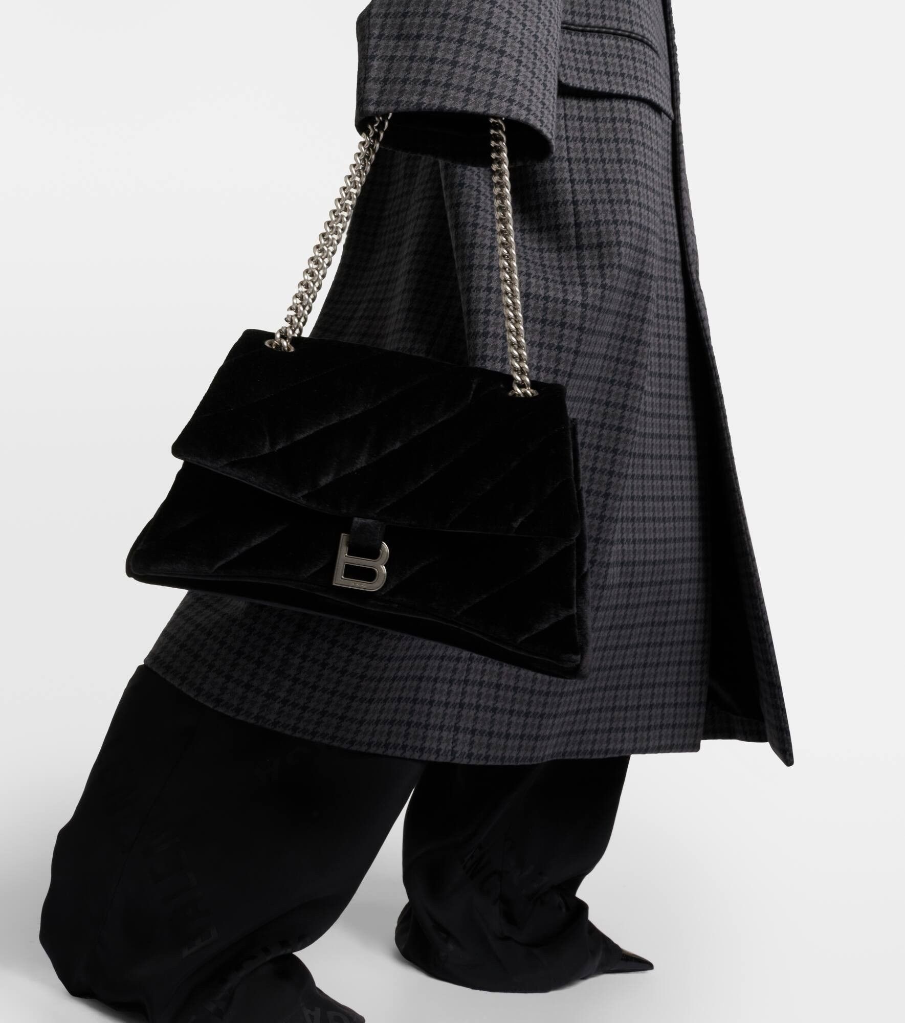 Balenciaga o1tr1nto1125 Tailored Knitted Coat in Grey/Black Size L / US 10 / IT 46 - 6 Thumbnail