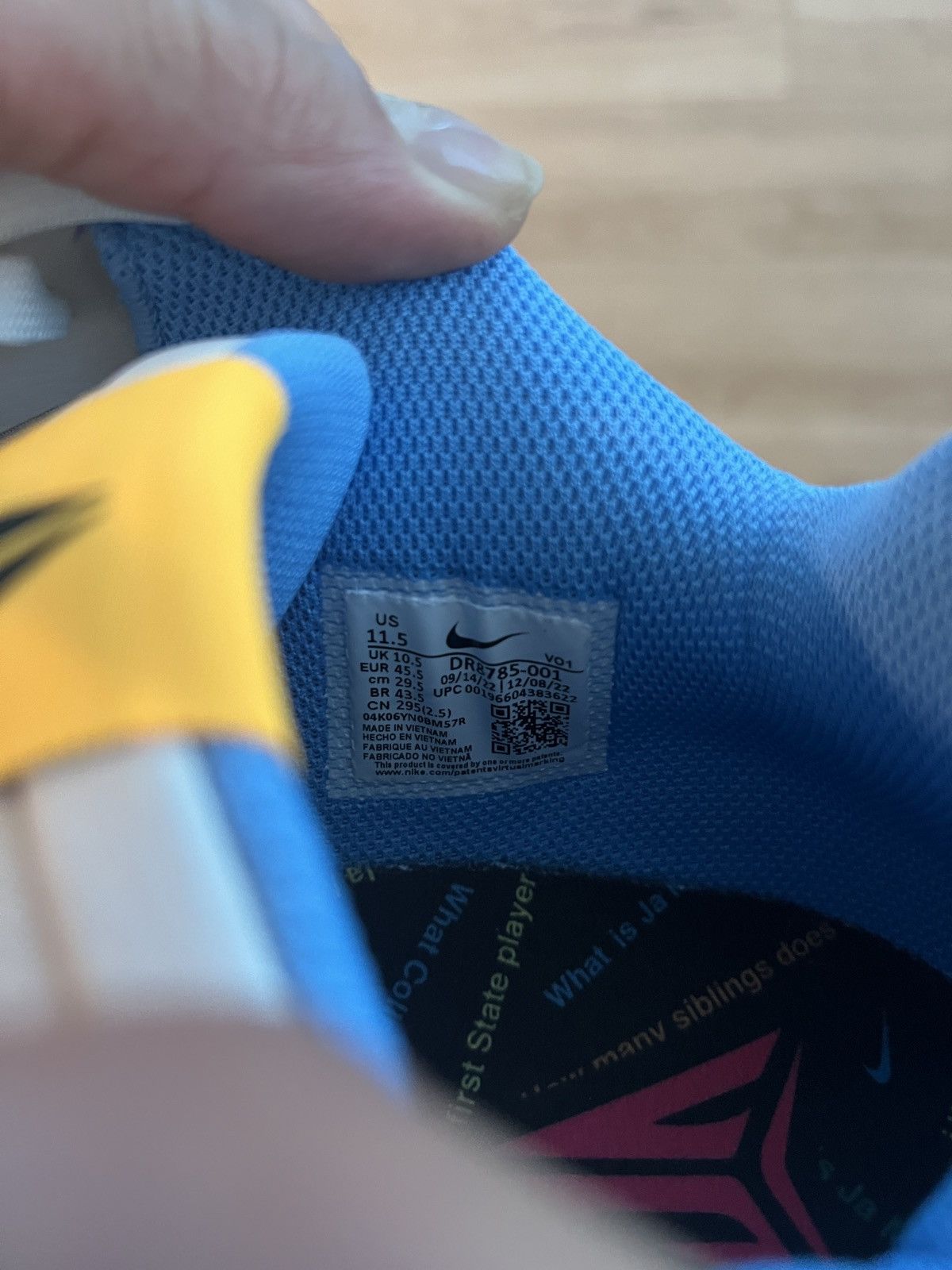 Nike Nike JA 1 trivia Size US 11.5 / EU 44-45 - 6 Thumbnail