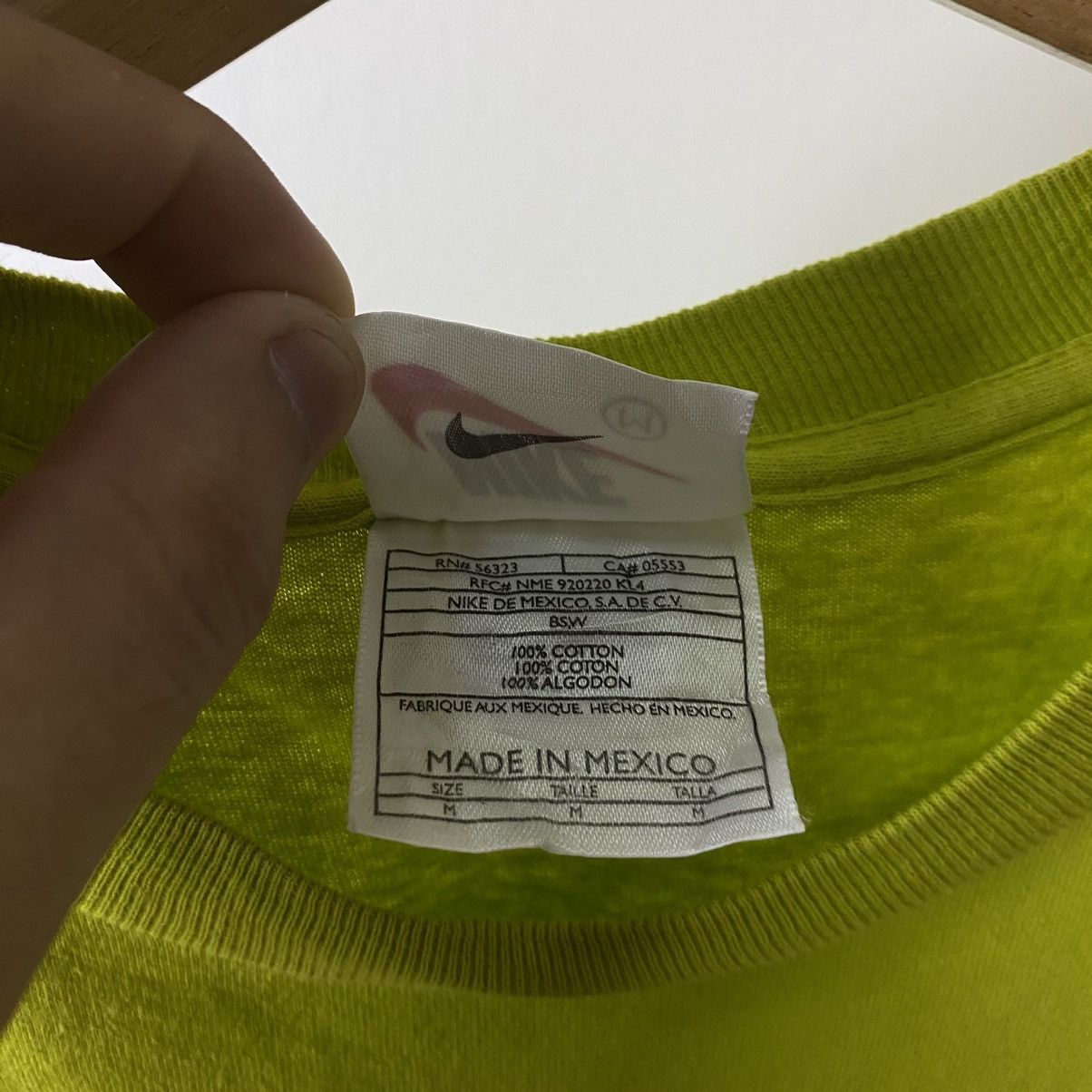Nike Vintage 1990s Nike Essential Embroidery Small Logo Tee Size US S / EU 44-46 / 1 - 4 Thumbnail