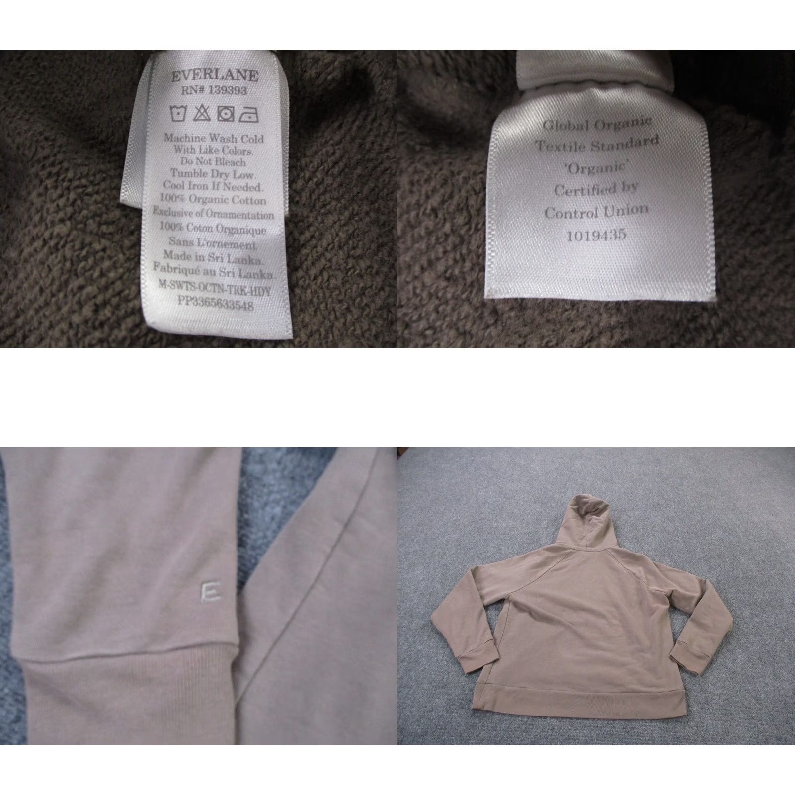 Everlane Everlane Hoodie Sweatshirt Mens L Brown Logo Hooded Pockets Pullover Casual Work Outdoor Knit Cotton Size US L / EU 52-54 / 3 - 8 Thumbnail