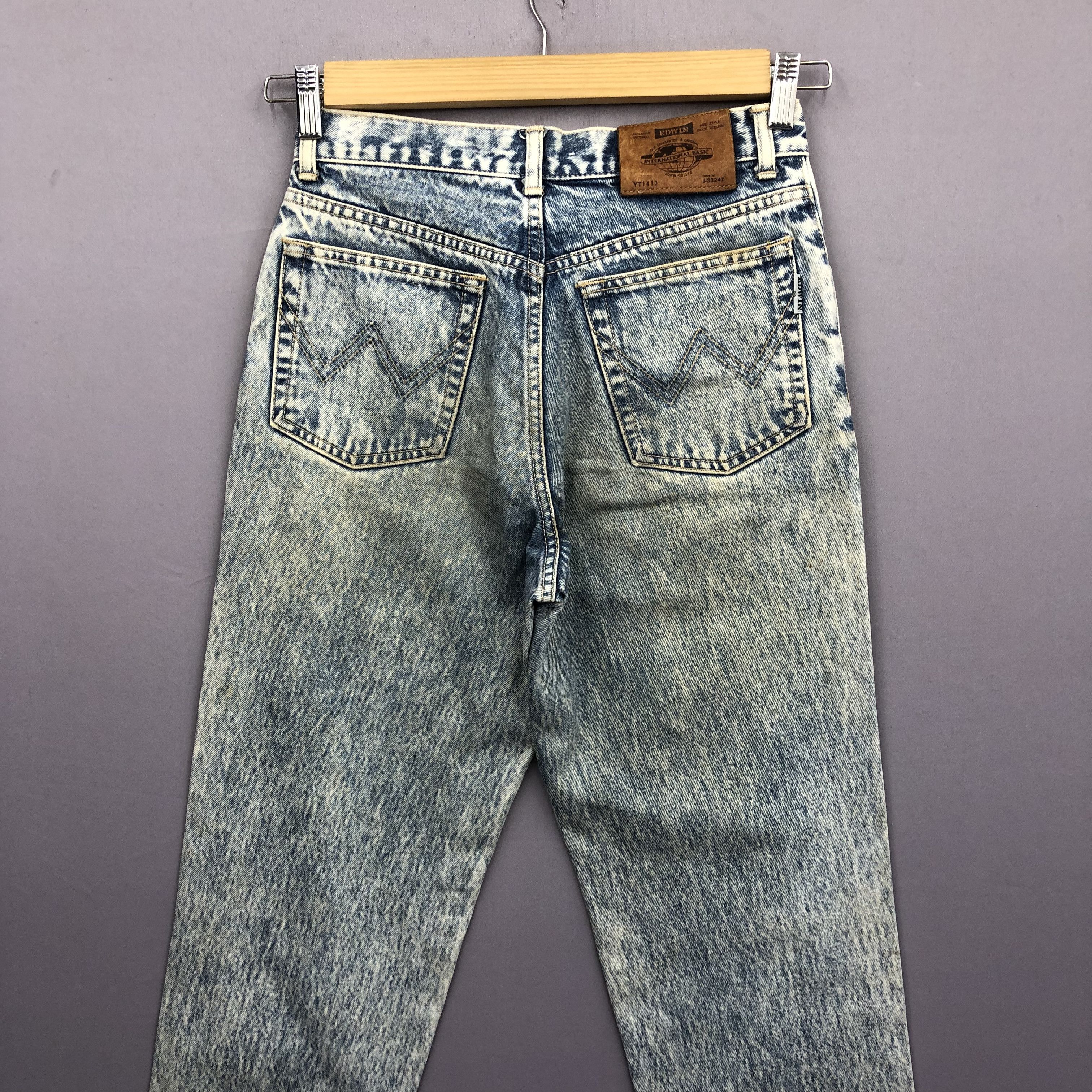 Edwin Vintage 90s Edwin Acid Wash Jeans Japanese Grunge Denim Size 26" / US 2 / IT 38 - 4 Thumbnail