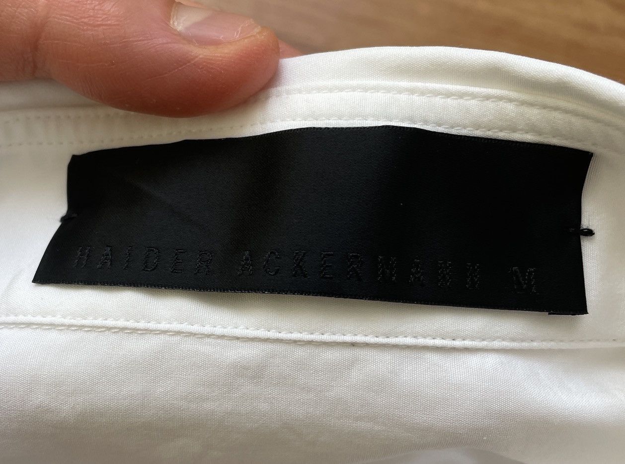 Haider Ackermann Haider Ackermann White Cotton Shirt Size US M / EU 48-50 / 2 - 9 Thumbnail