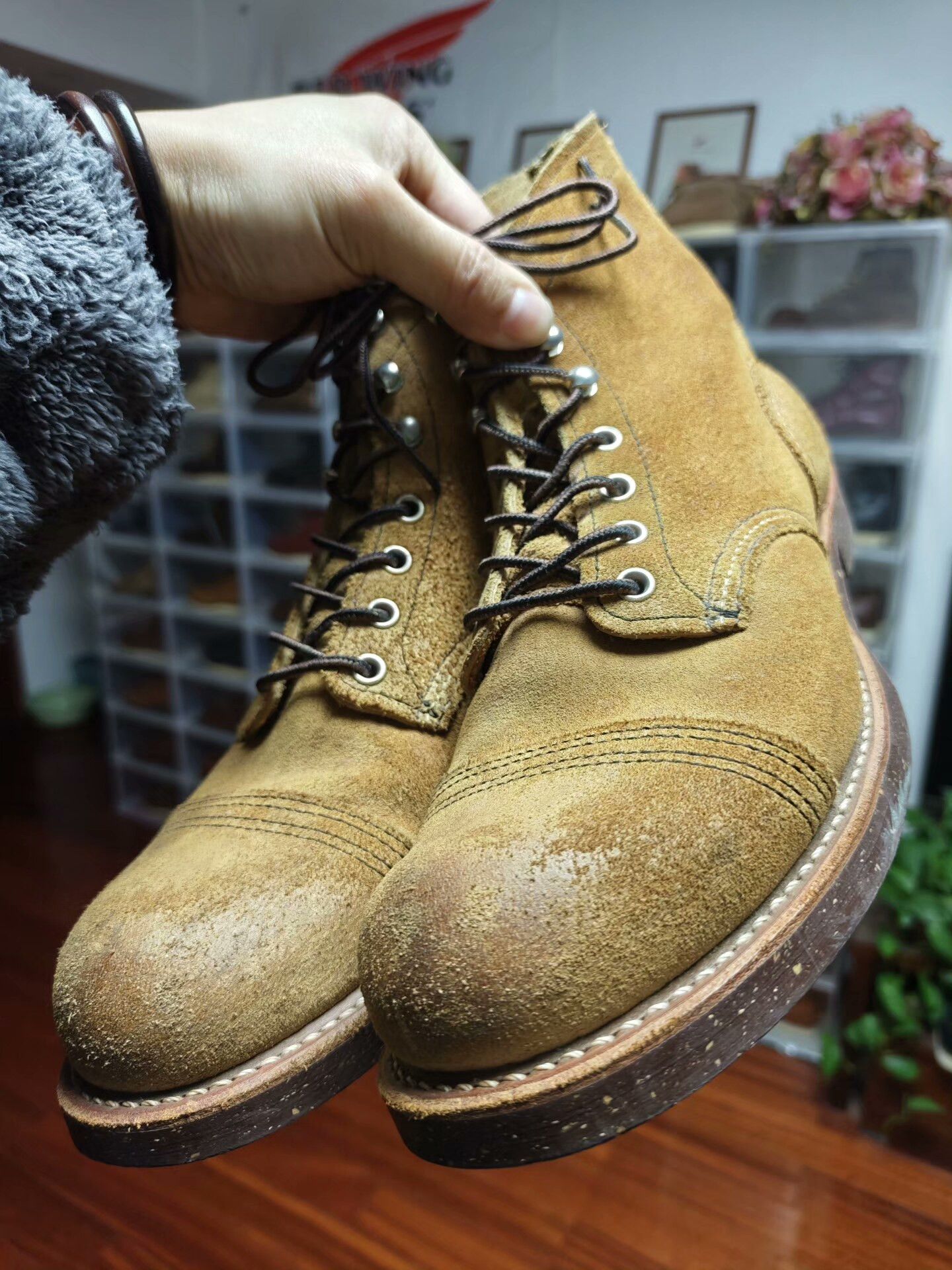 Red Wing Red Wing 8113 8D Work Boots Size US 8 / EU 41 - 1 Thumbnail