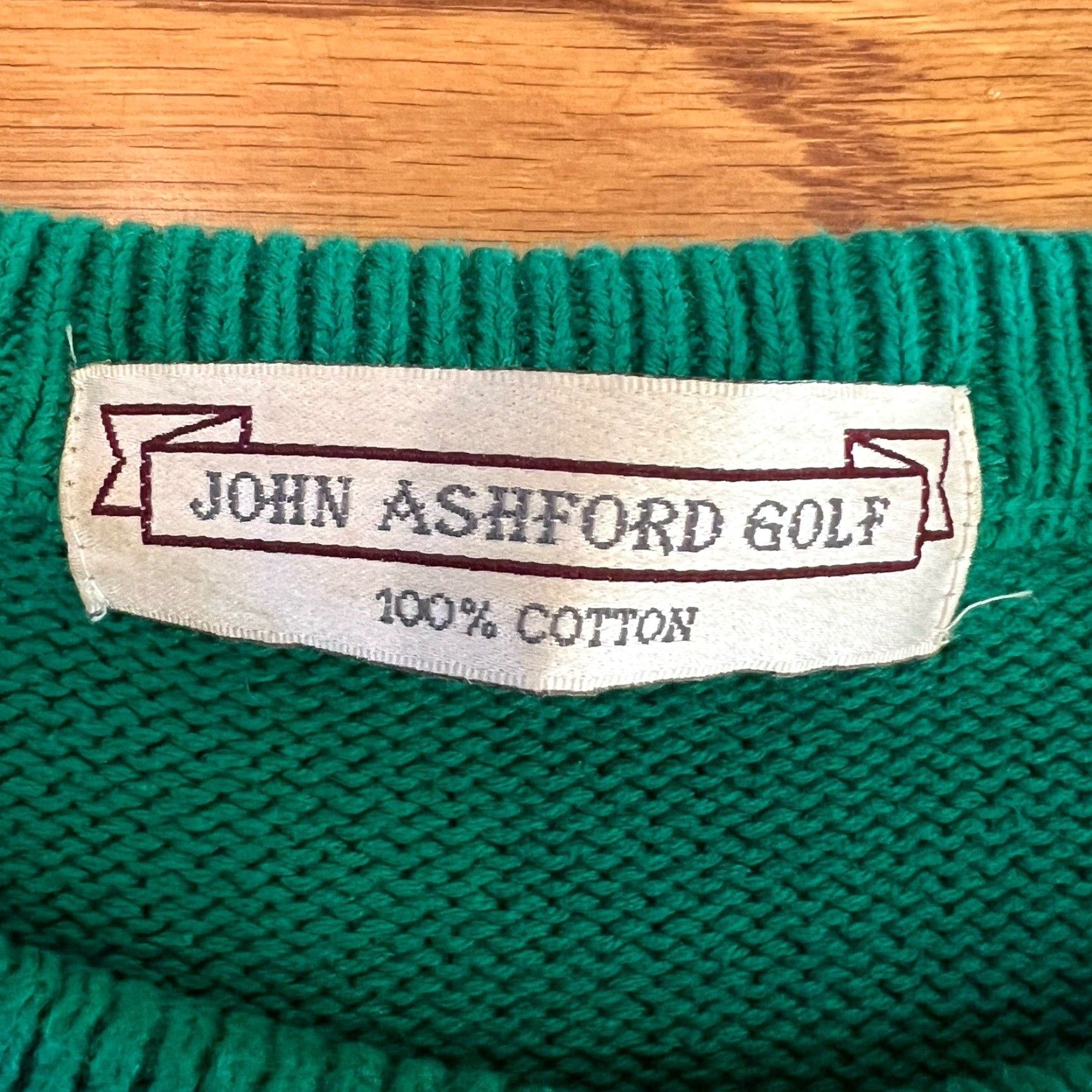 Vintage VINTAGE John Ashford Golf Sweater Argyle Green XL Pullover Mens Size US XL / EU 56 / 4 - 2 Thumbnail