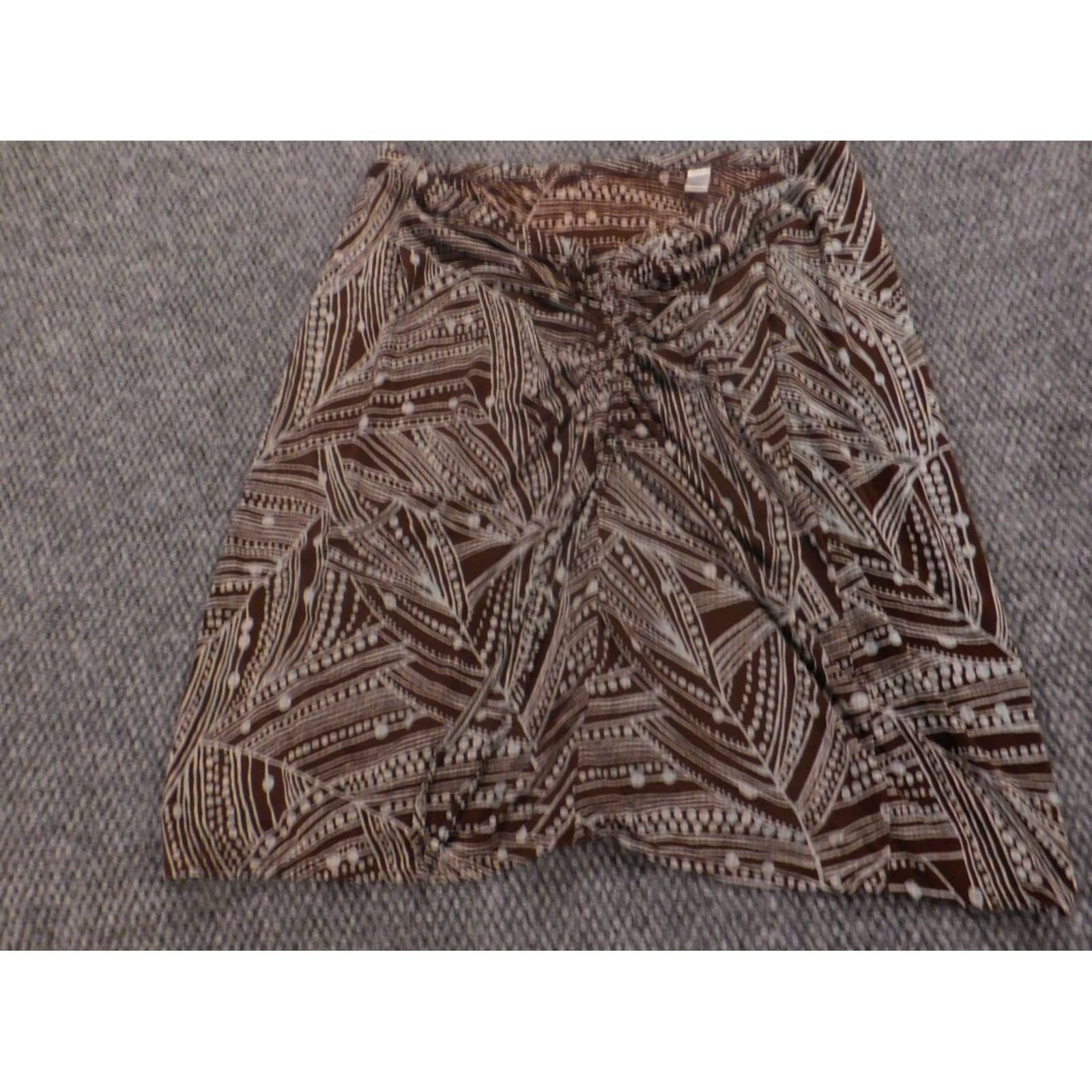 Old Navy Old Navy Womens Blouse L Brown Round Neck Pullover Long Sleeve Stretch Casual Regular Size L / US 10 / IT 46 - 3 Thumbnail