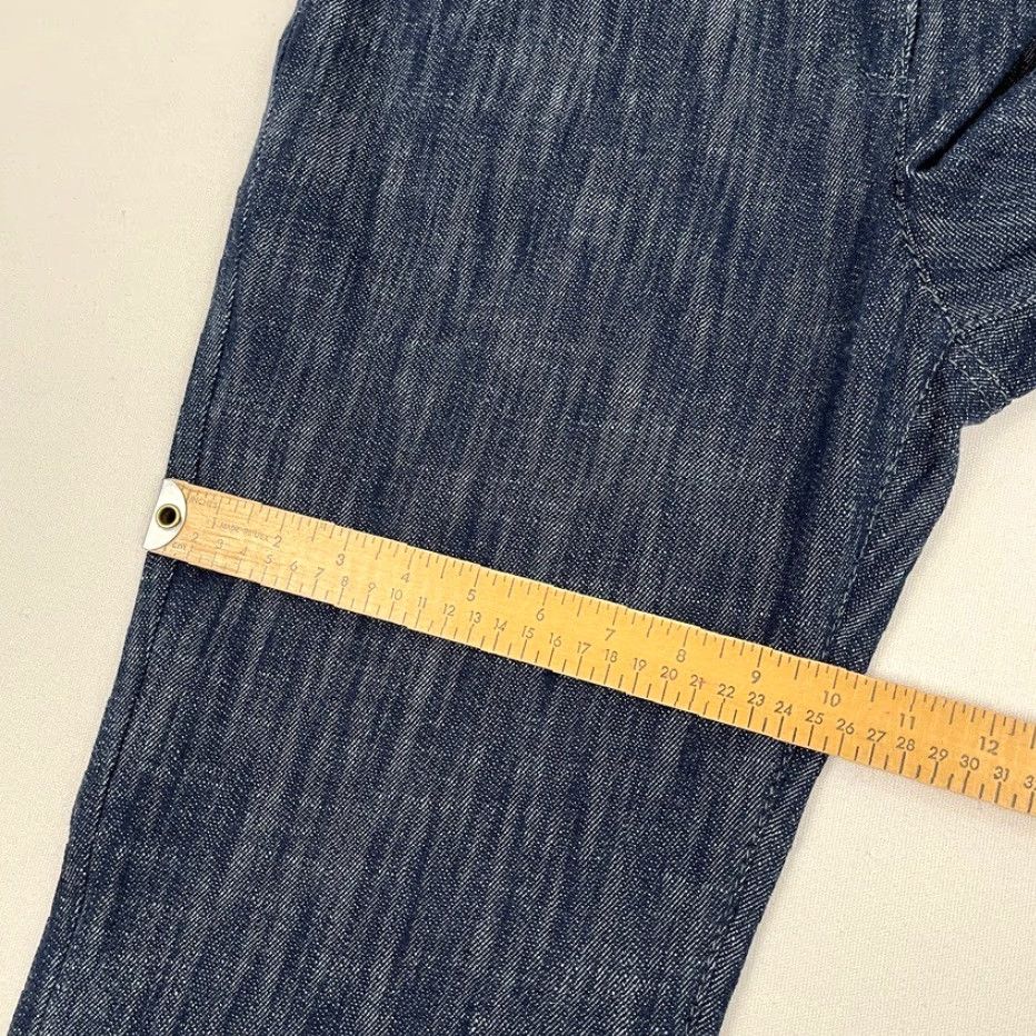 Akris Akris Pants Blue W29 L28.5 Flare Bell Denim Wool Blend Regular Size 8 Women Modern Bohemian Casual Workwear Pockets Front Flat Size 30" / US 8 / IT 44 - 7 Thumbnail