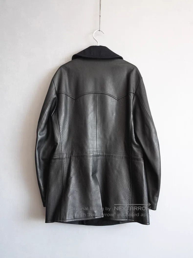 Yohji Yamamoto YOHJI YAMAMOTO Double-breasted Buffalo Leather Jacket Size US M / EU 48-50 / 2 - 5 Thumbnail