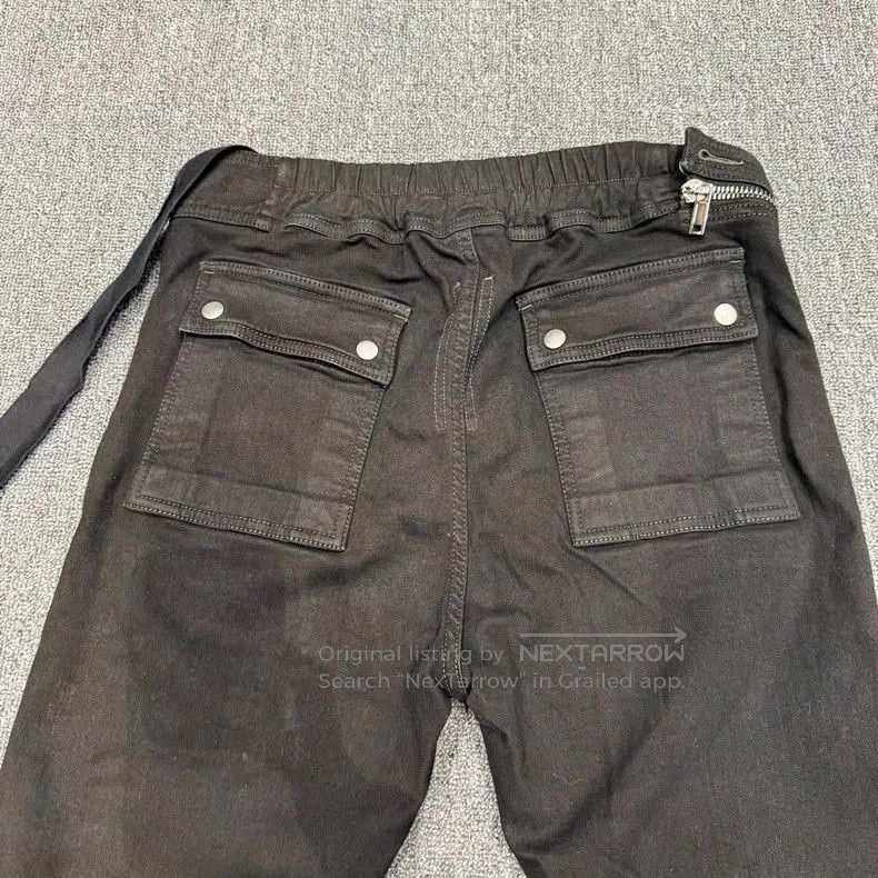 Rick Owens Rick Owens Black Curved Zip Jeans. Size US 26 / EU 42 - 5 Thumbnail