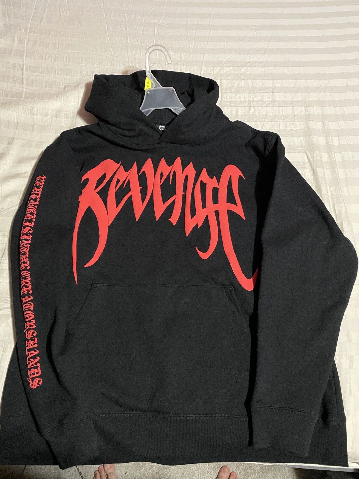 image of Revenge Demon Archives Red Hoodie XL in Black, Men's