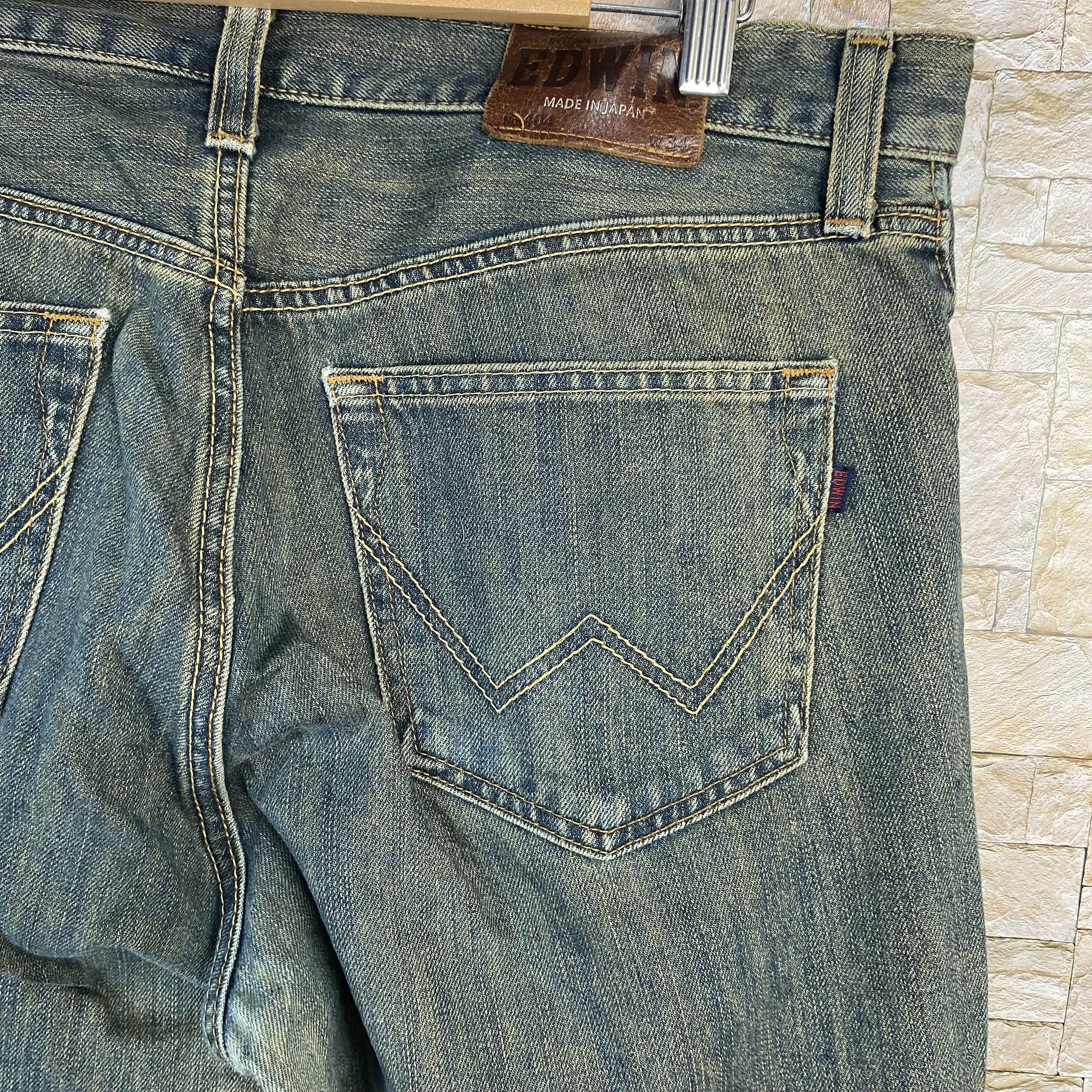 Edwin Edwin vintage Blue Denim Pants #7591 Size US 35 - 16 Thumbnail
