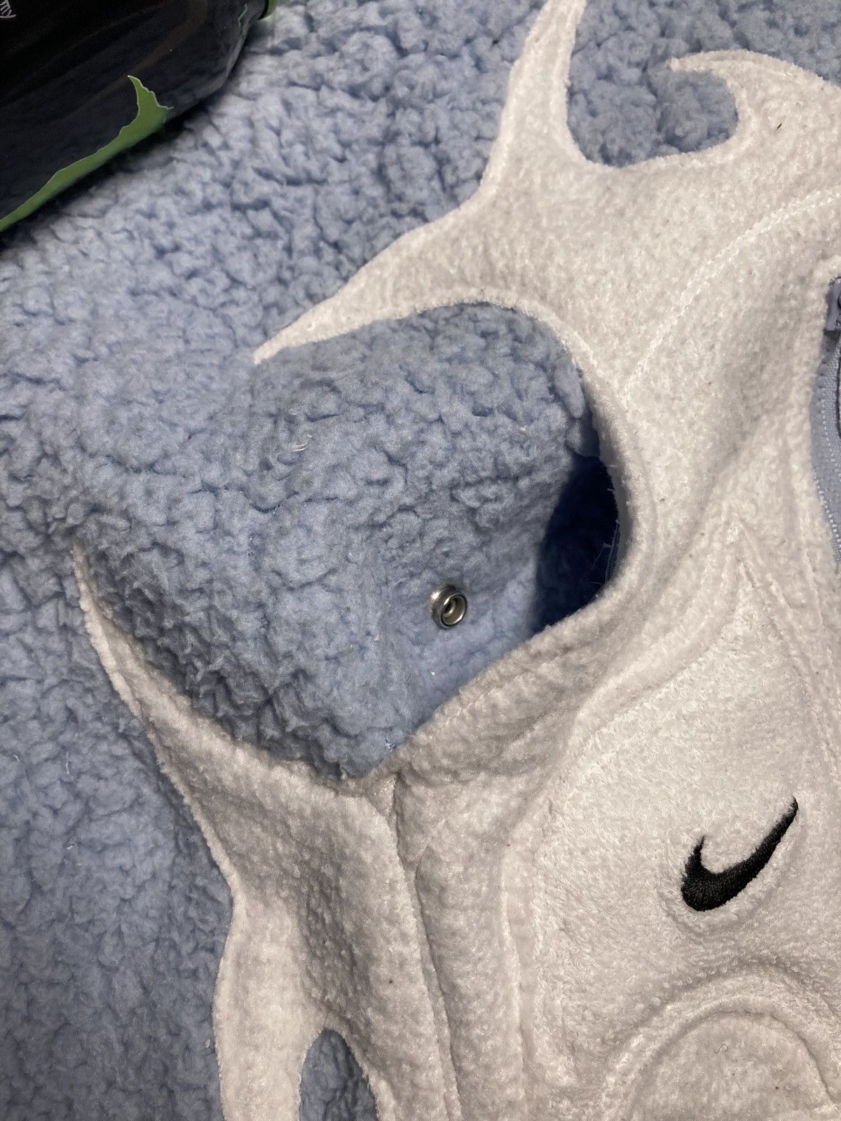 Nike × Vintage ⛩️Nike fleece jacket custom fullzip skeleton vintage y2k 1of1 Size US L / EU 52-54 / 3 - 7 Thumbnail
