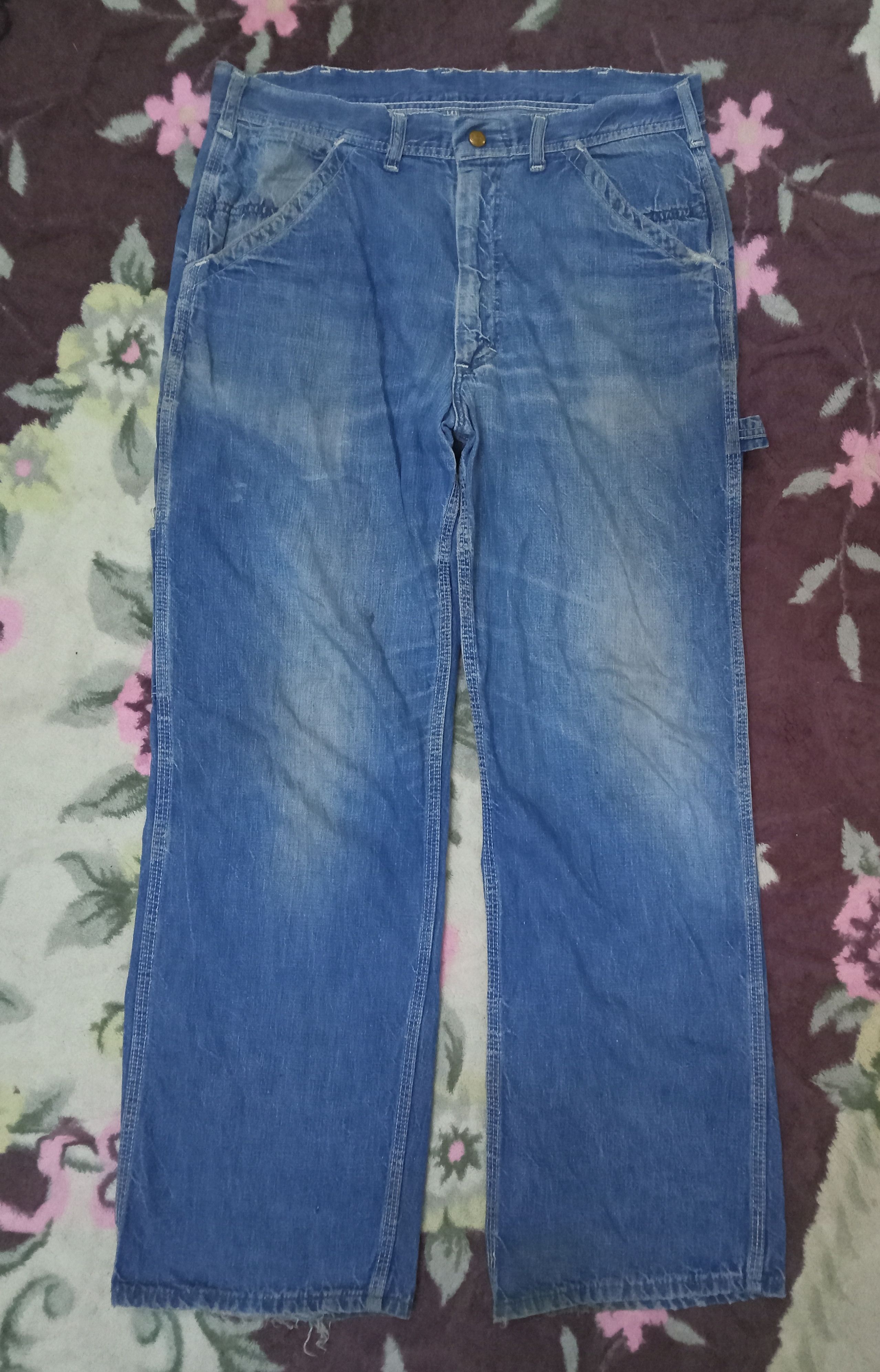 Lee Lee Carpenter Vintage Distressed Pants Size US 34 / EU 50 - 1 Thumbnail