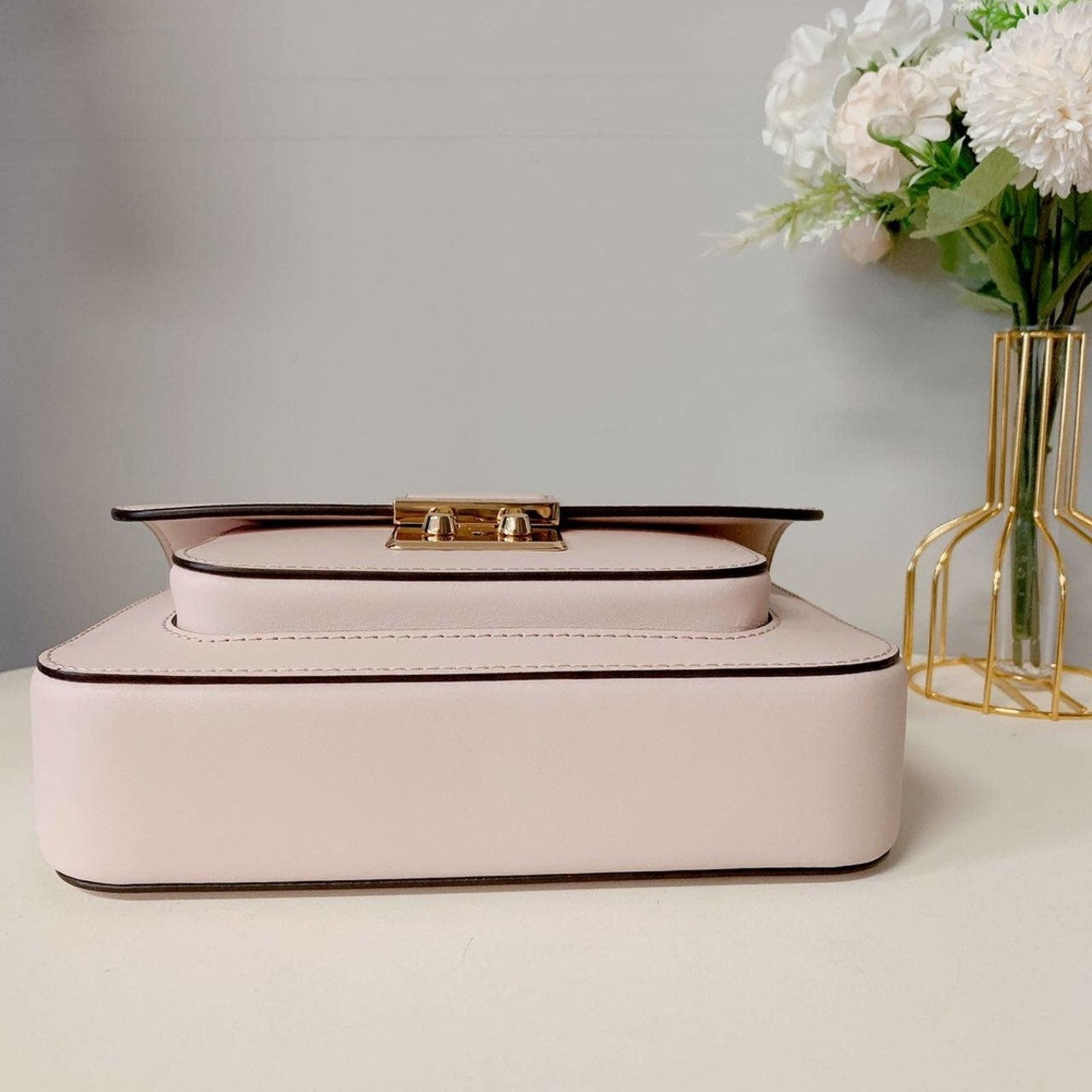 Michael Kors 35T2GS9M2L Sloan Editor Medium Bag Powder Blush