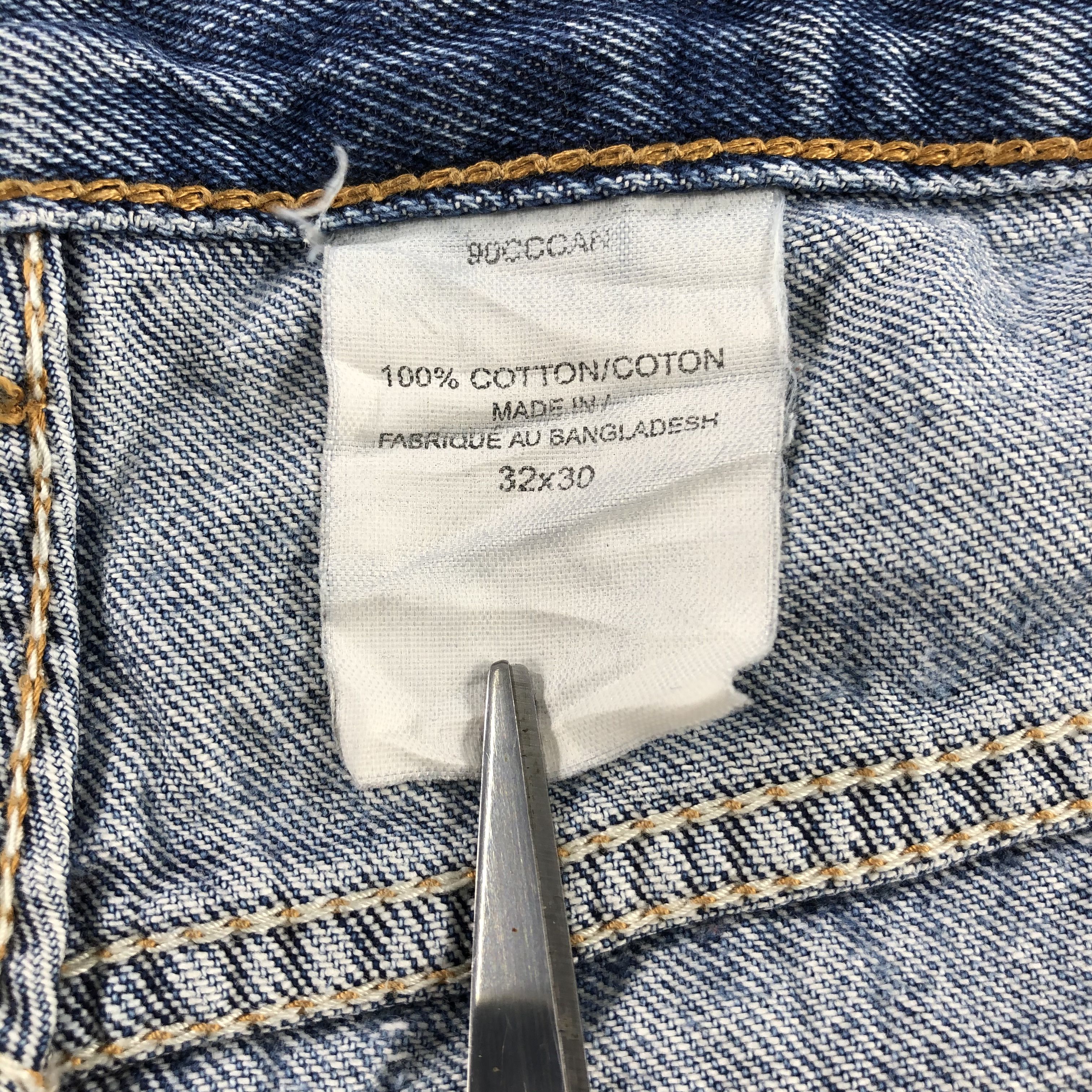 Levi's Vintage Levi's 505 Jeans Orange Tab Distress Denim KJ866 Size US 31 - 15 Thumbnail
