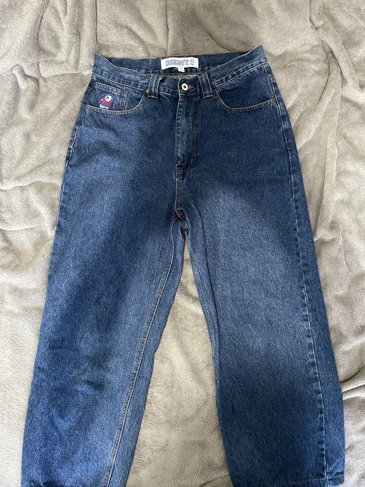 image of Vintage Big Boy Pants in Blue, Men's (Size 34)