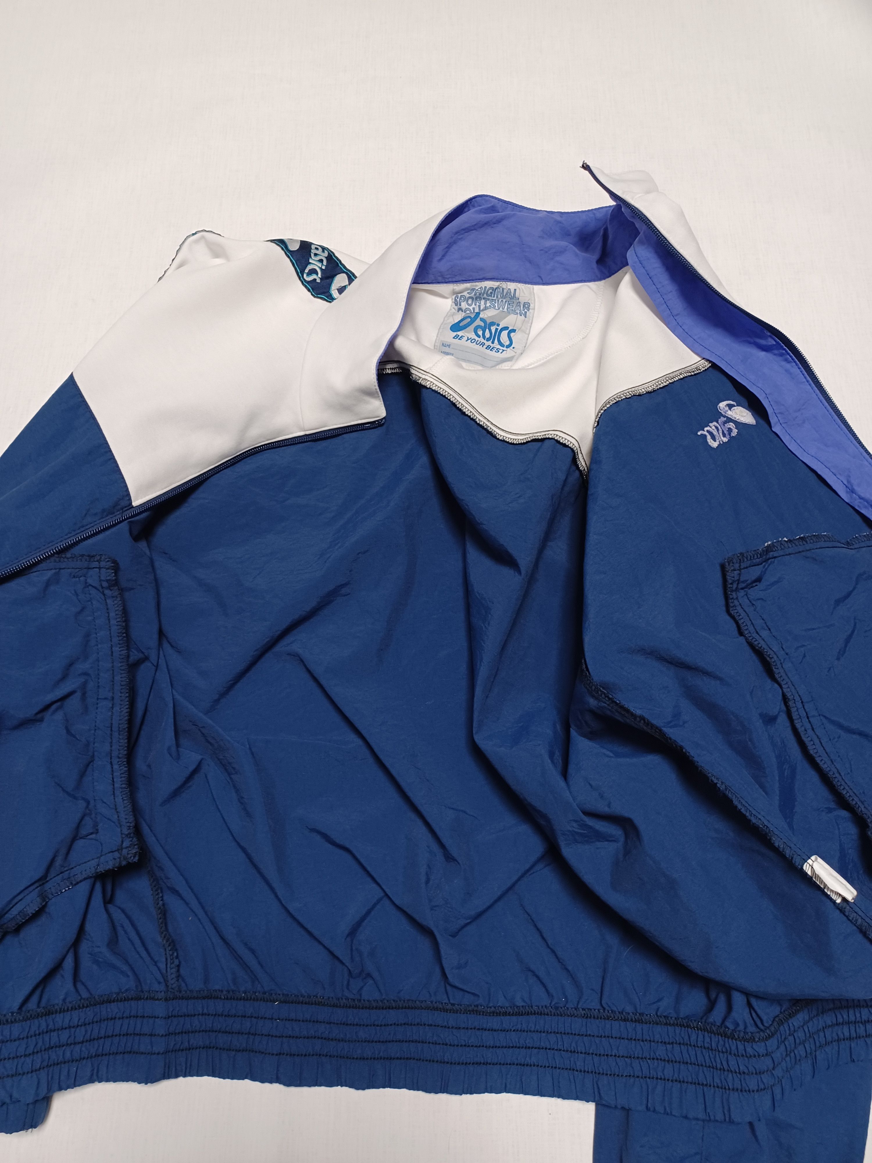 Asics Vintage 90s nylon ASICS tracking jacket lamps drill Size US L / EU 52-54 / 3 - 4 Thumbnail
