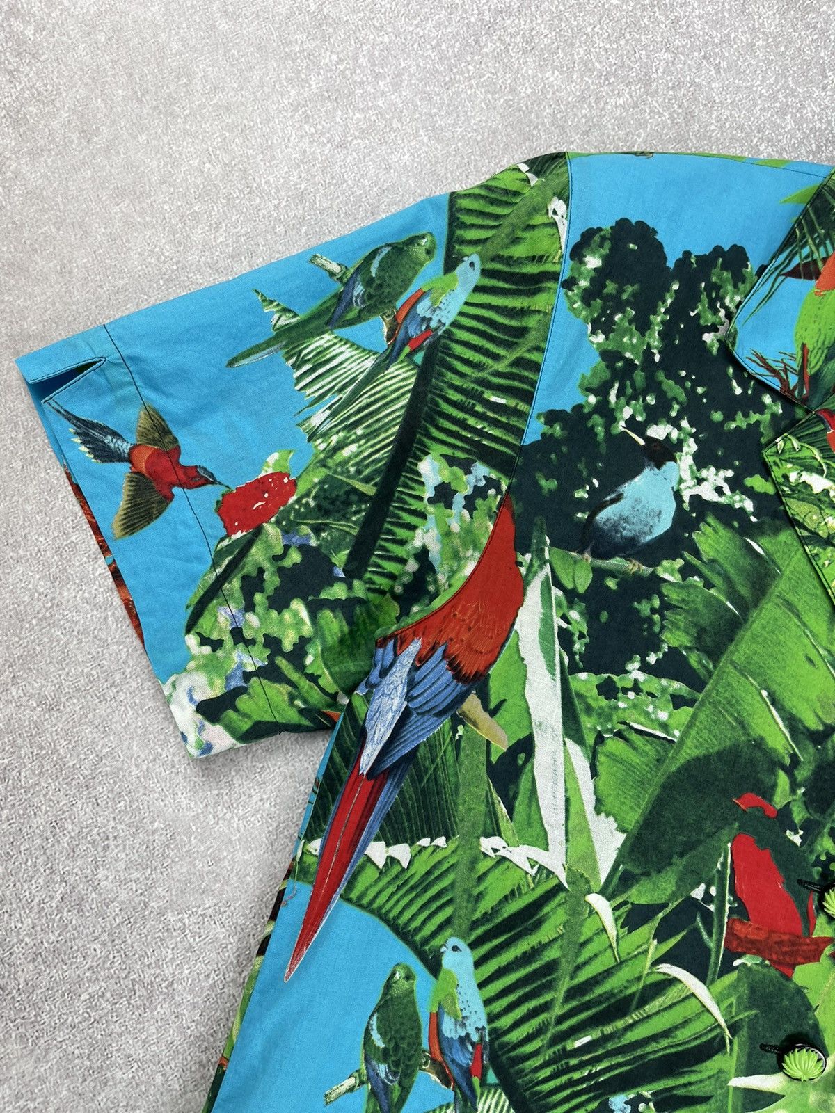Louis Feraud × Vintage Louis Feraud Suit Blazer Trousers Tropical Bird Print Size M / US 6-8 / IT 42-44 - 6 Thumbnail