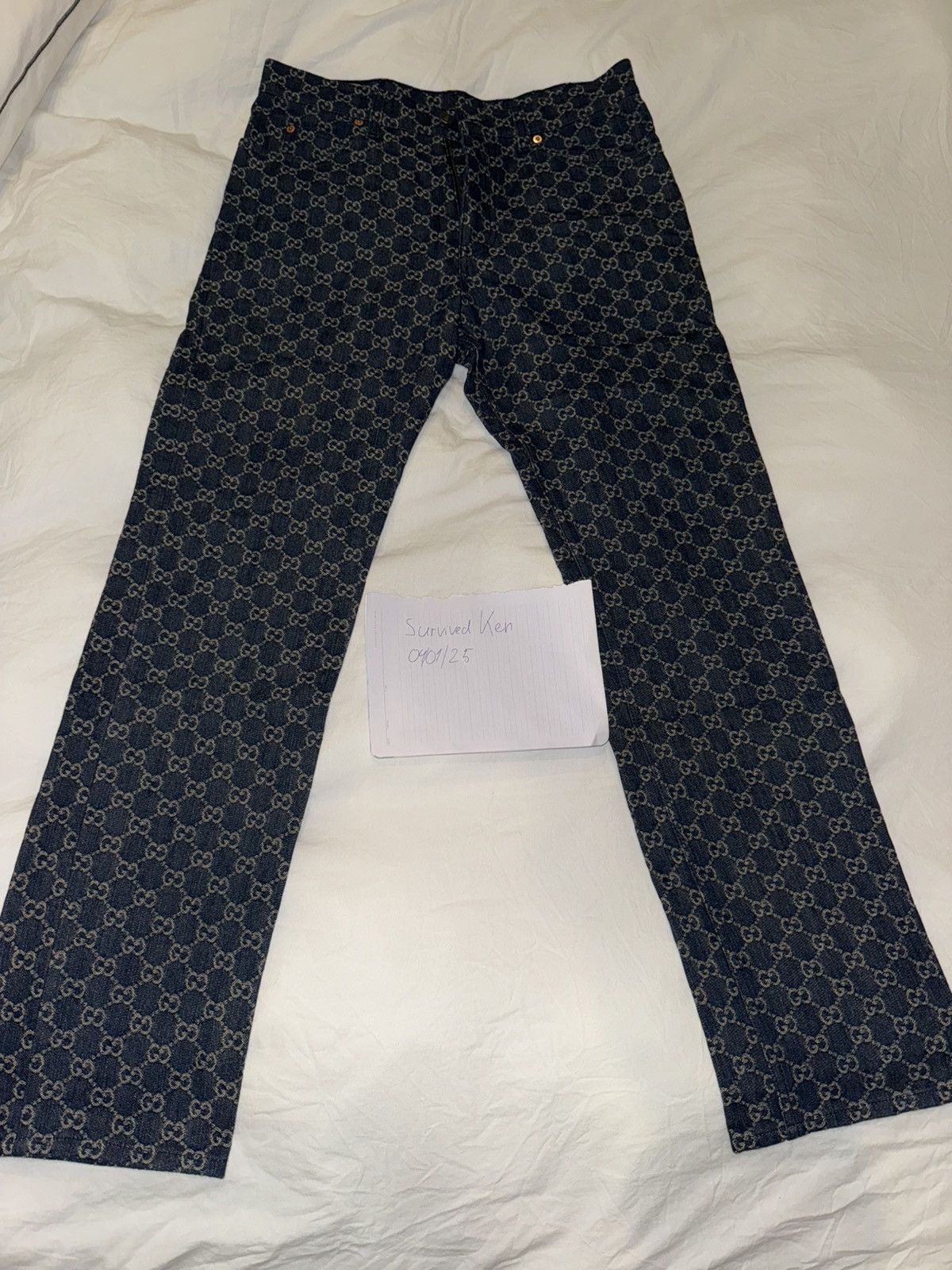Gucci Gucci Eco Washed GG Denim Pants Size US 32 / EU 48 - 4 Thumbnail
