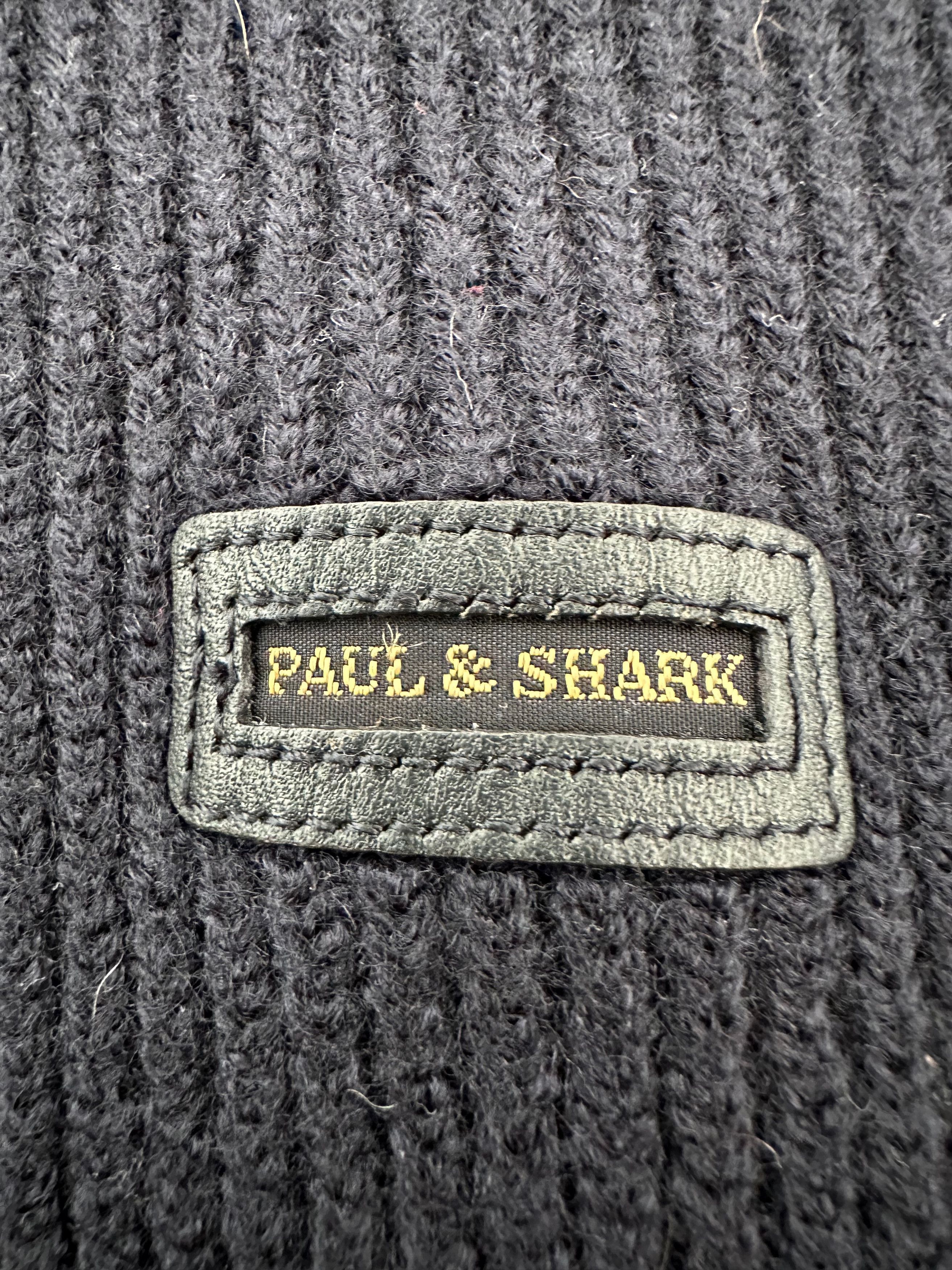 Paul & Shark Paul & Shark Yachting vintage wool bomber jacket knit blue Size US L / EU 52-54 / 3 - 11 Thumbnail