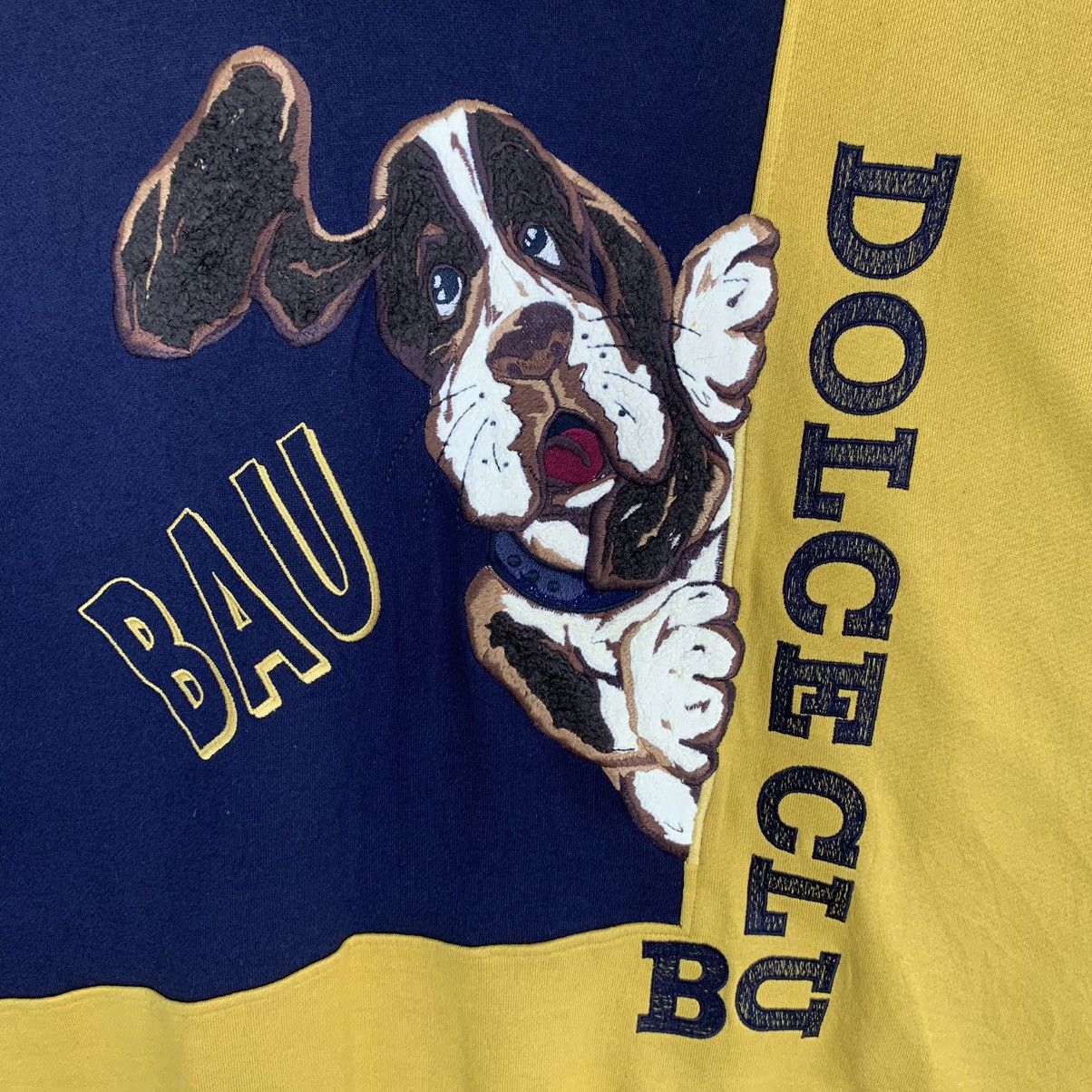 Big Dogs × Vintage Vintage Print Animal Dog Dolce Club Embroidered Sweatshirt Size XL / US 12-14 / IT 48-50 - 4 Thumbnail