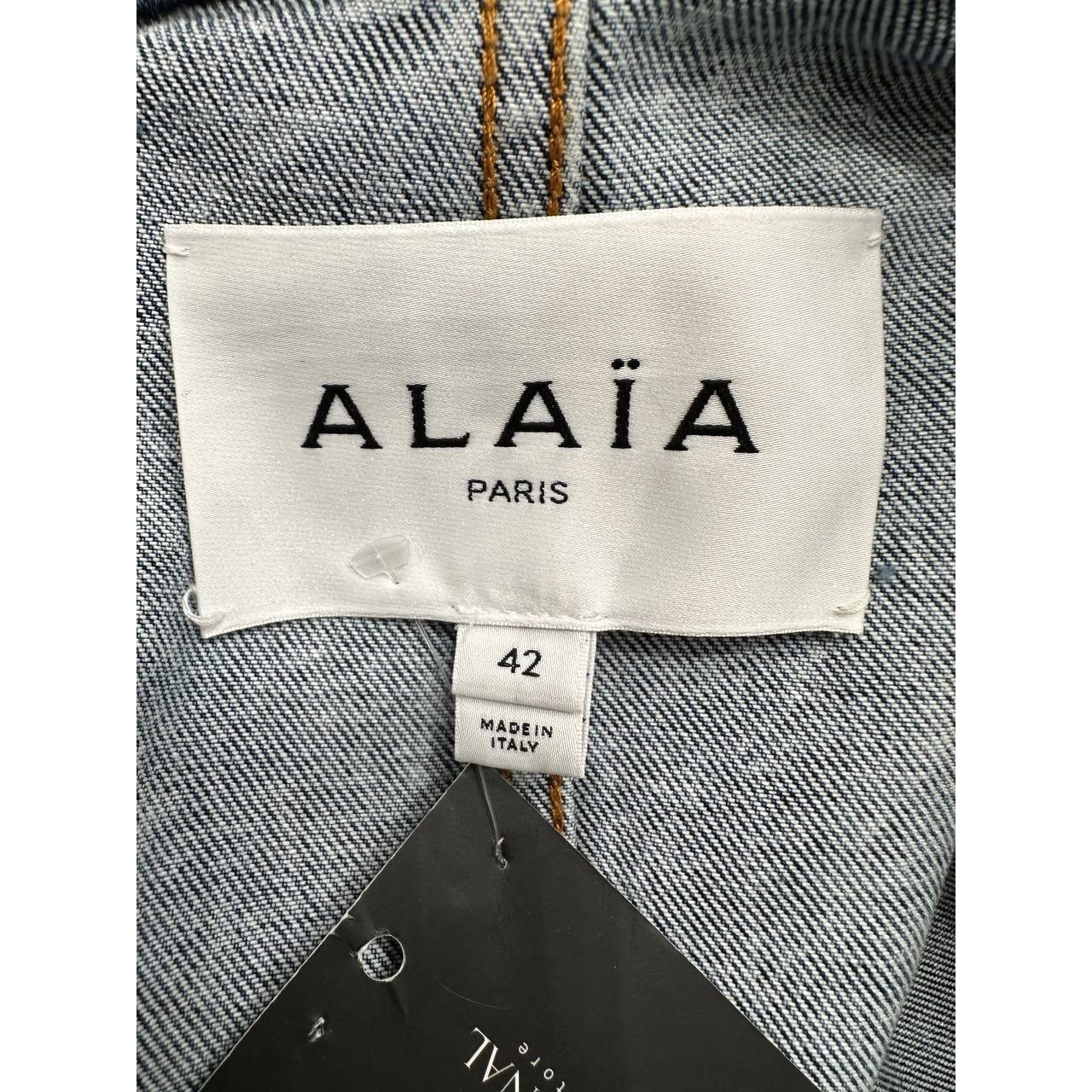 Alaia Alaïa Blue Faded Denim Asymmetric Trench Coat Sz 42 Size M / US 6-8 / IT 42-44 - 9 Thumbnail