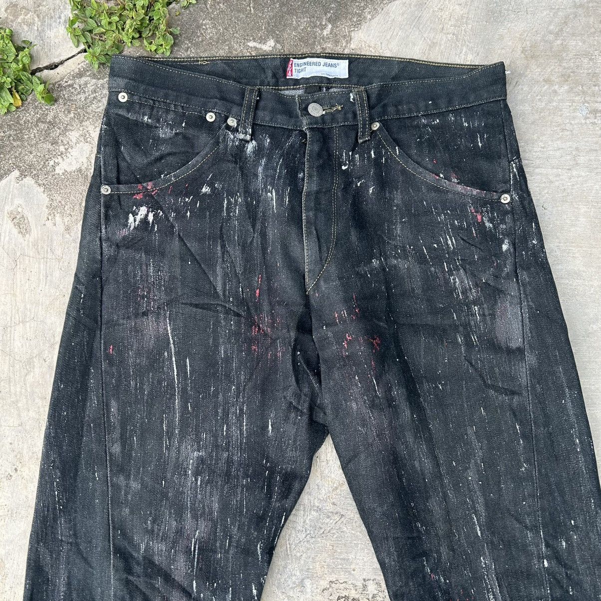 Levi's Vintage 90s LEVI'S ENGINEERED Paint Stain Motif Size US 33 - 9 Thumbnail