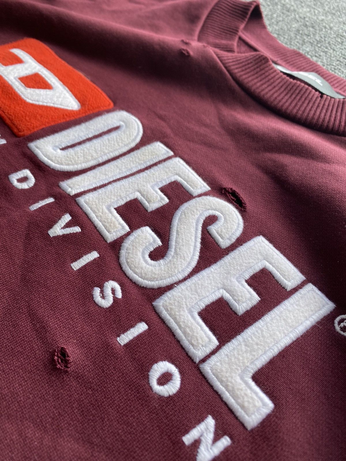 Diesel 🔥Diesel distressed mens sweatshirt punk opium Size US S / EU 44-46 / 1 - 12 Thumbnail