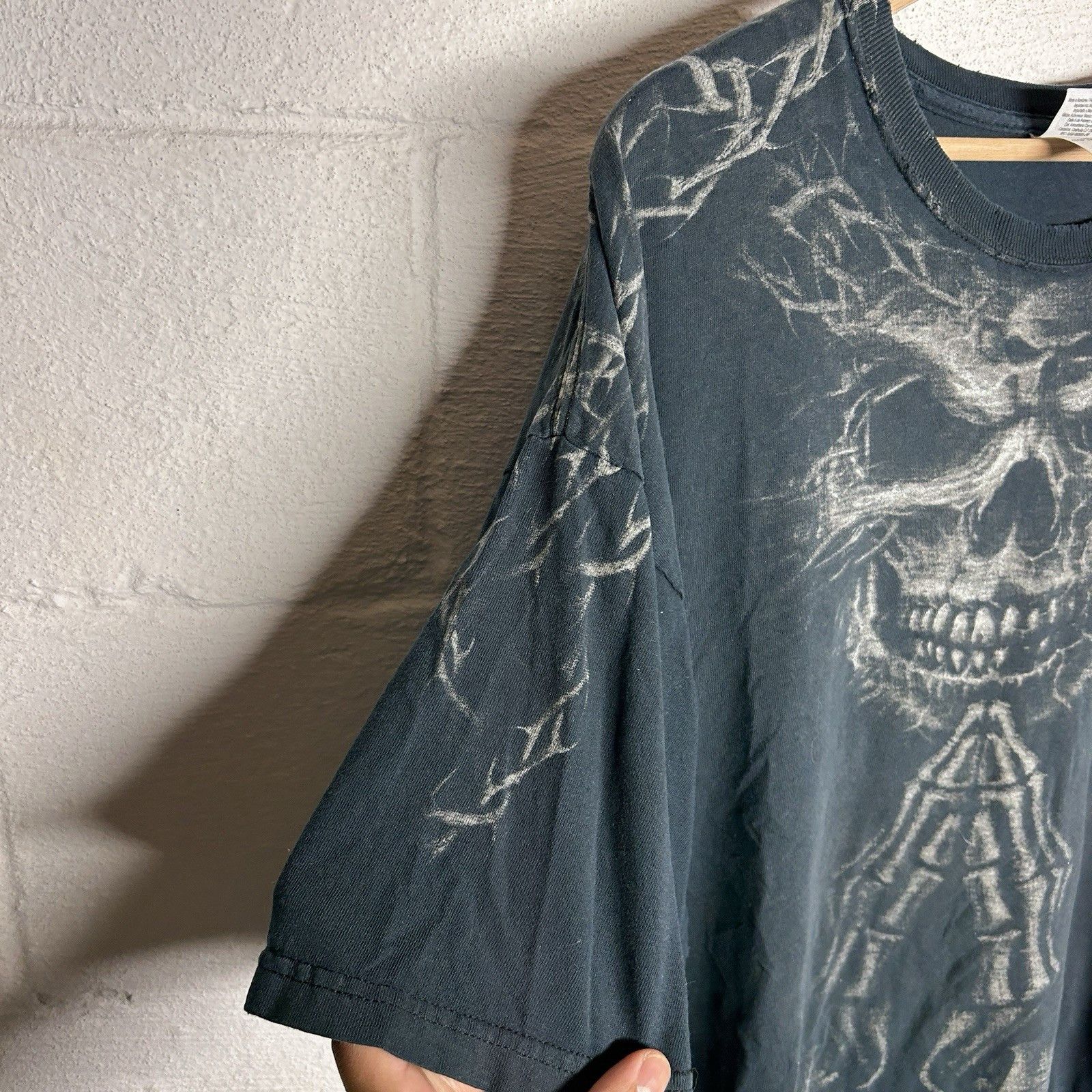 Gildan Vintage Y2K Skull Grunge Skater T-Shirt Size 2XL Gildan Size US XXL / EU 58 / 5 - 3 Thumbnail
