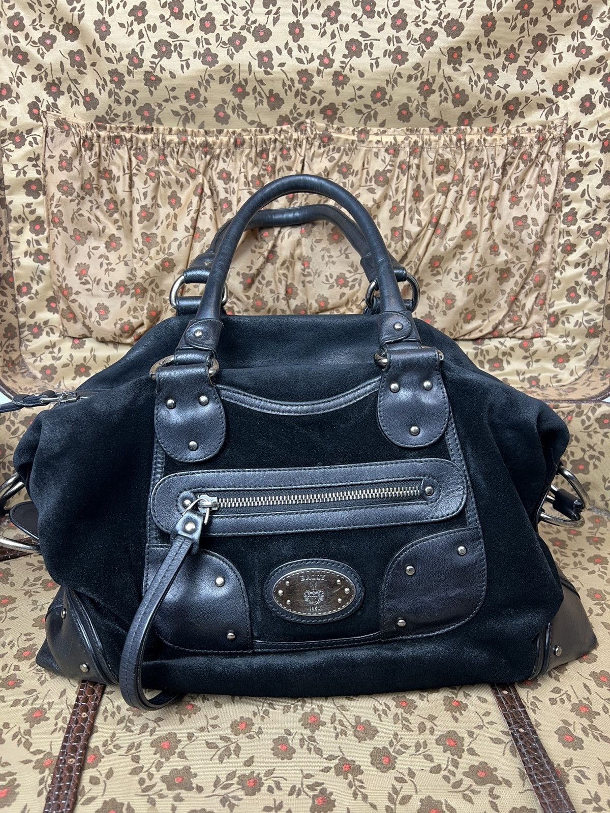 Bally Vintage Bally suede leather Bag Size ONE SIZE - 2 Thumbnail