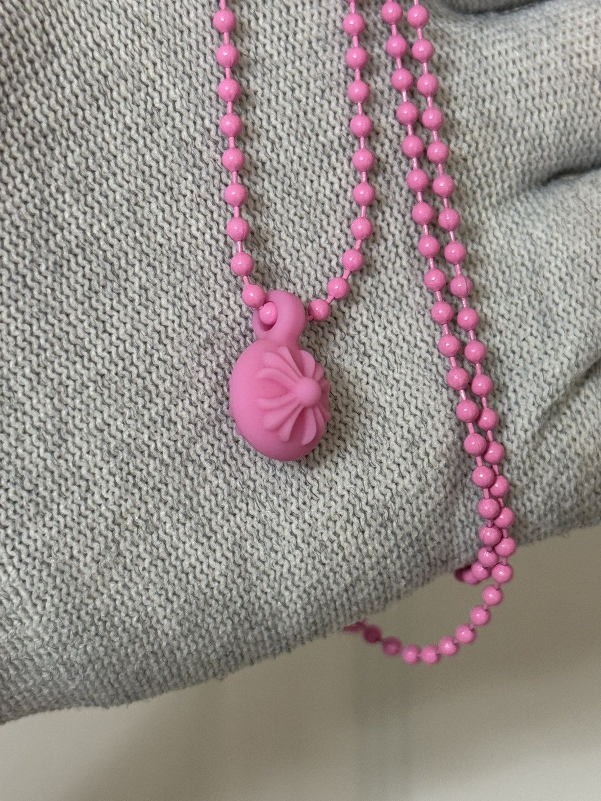 Chrome Hearts Chrome Hearts Silichrome Crossball Charm Pink Size ONE SIZE - 3 Thumbnail