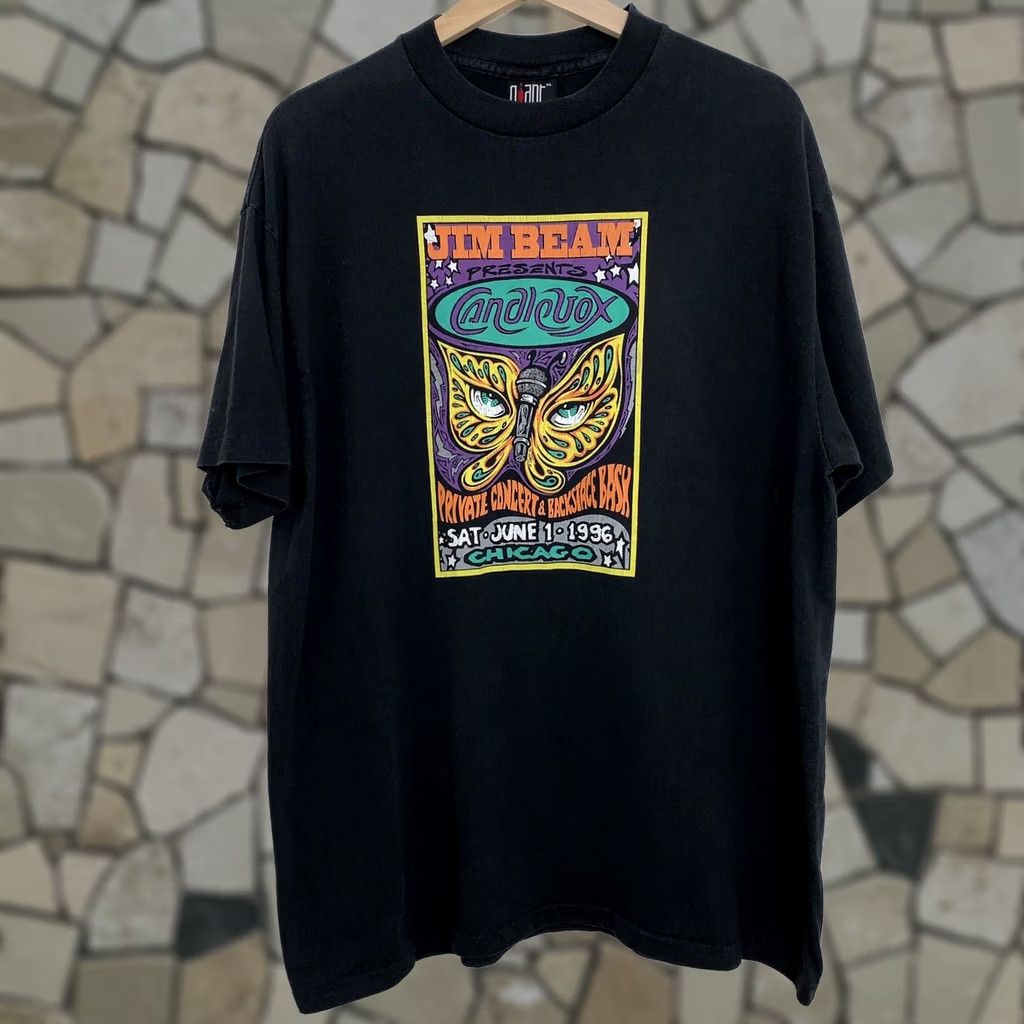 Vintage VINTAGE Candle Box 1996 Concert Tee Size XL Black T-Shirt Short Sleeve Size US XL / EU 56 / 4 - 1 Thumbnail