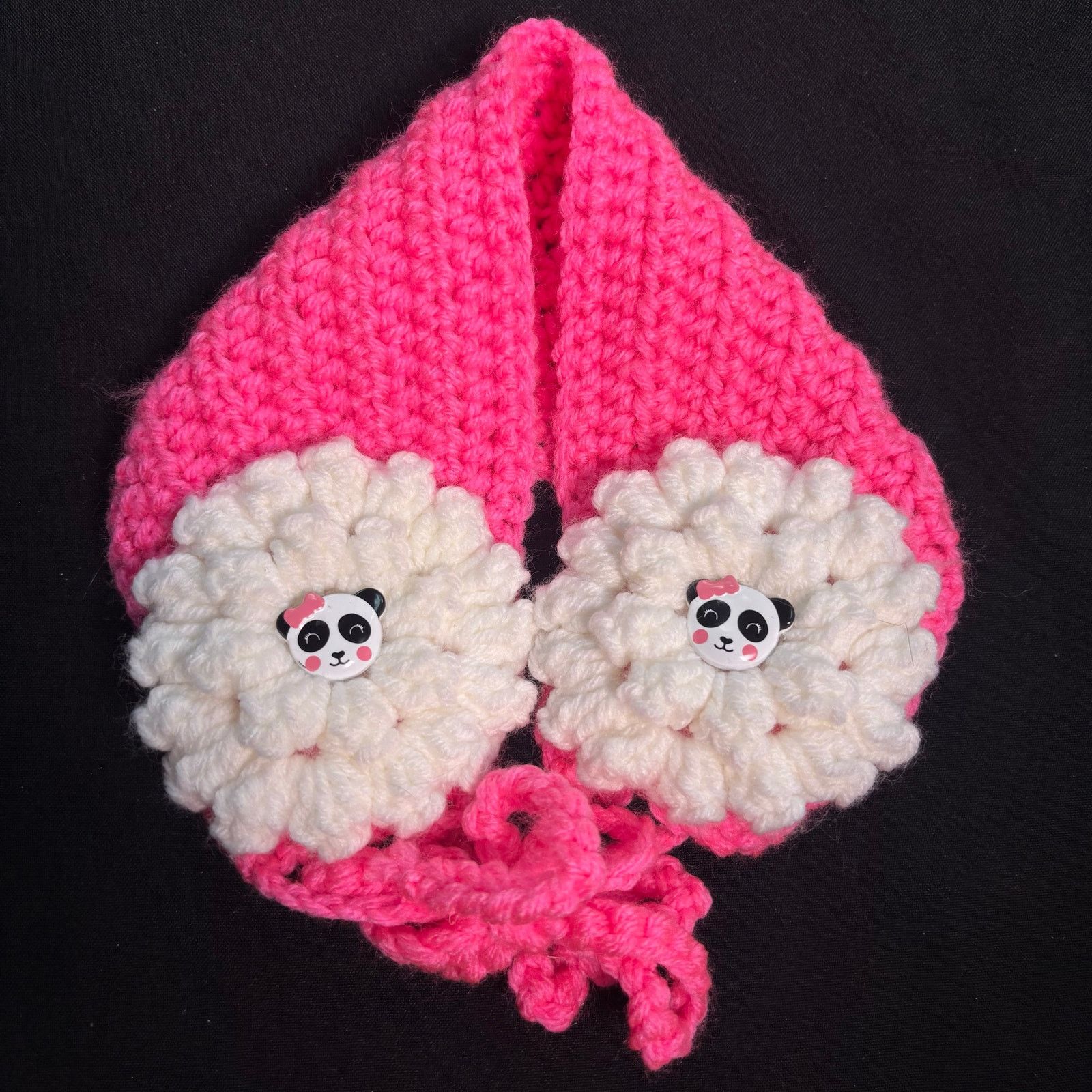 Other Pink Panda Crochet Headband Size ONE SIZE - 6 Thumbnail
