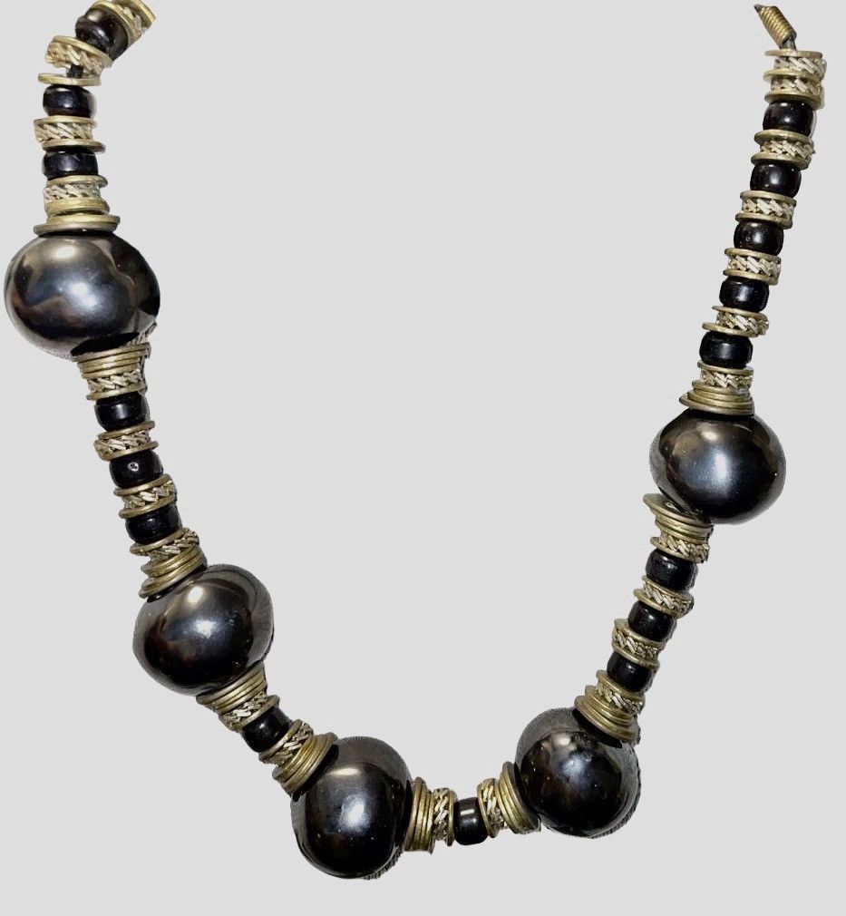 Vintage Estate 80’s Australian Tribe Hematite Necklace Size ONE SIZE - 1 Thumbnail