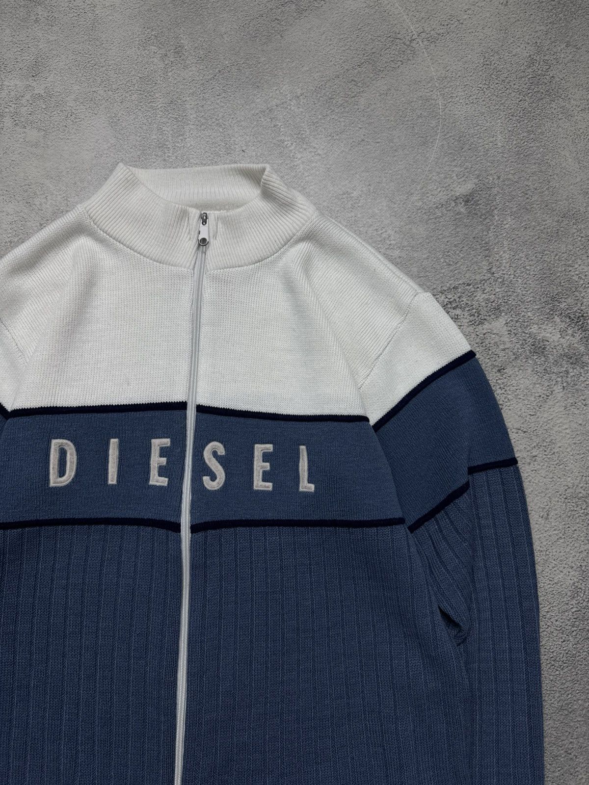 Diesel Vintage Y2K Diesel Big Logo Knit Sweater 00’s Size US M / EU 48-50 / 2 - 5 Thumbnail