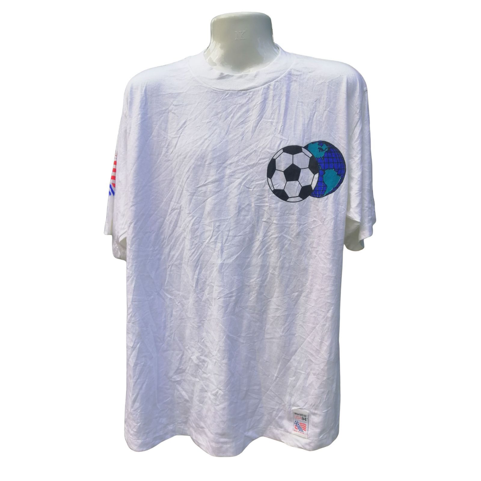 Logo 7 1994 fifa world cup vintage nos t shirt Size US XL / EU 56 / 4 - 2 Thumbnail