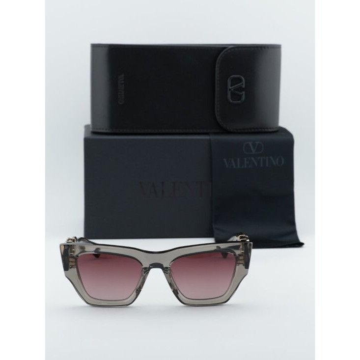 Valentino Valentino V-SETTE VLS-166C Sunglasses Grey Square Frame Size ONE SIZE - 9 Thumbnail