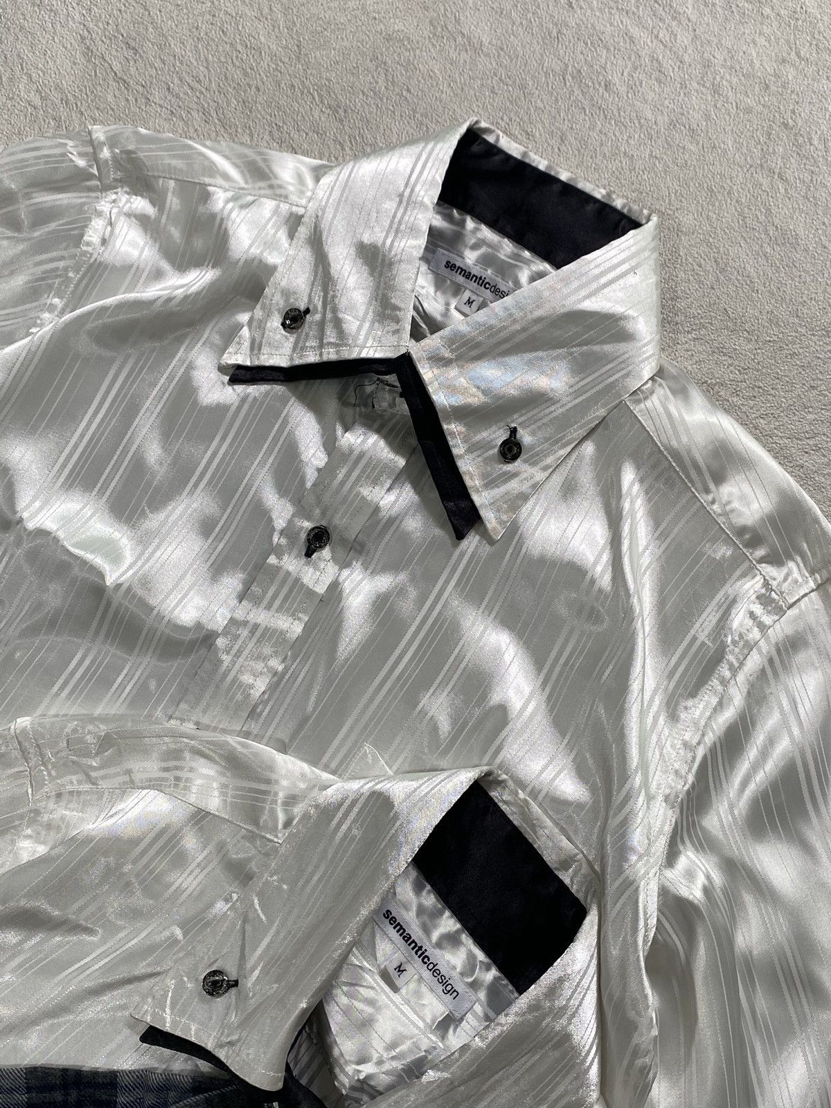 If Six Was Nine BUNDLE❤️‍🔥 Semantic Design White Striped Shirt Size US M / EU 48-50 / 2 - 5 Thumbnail