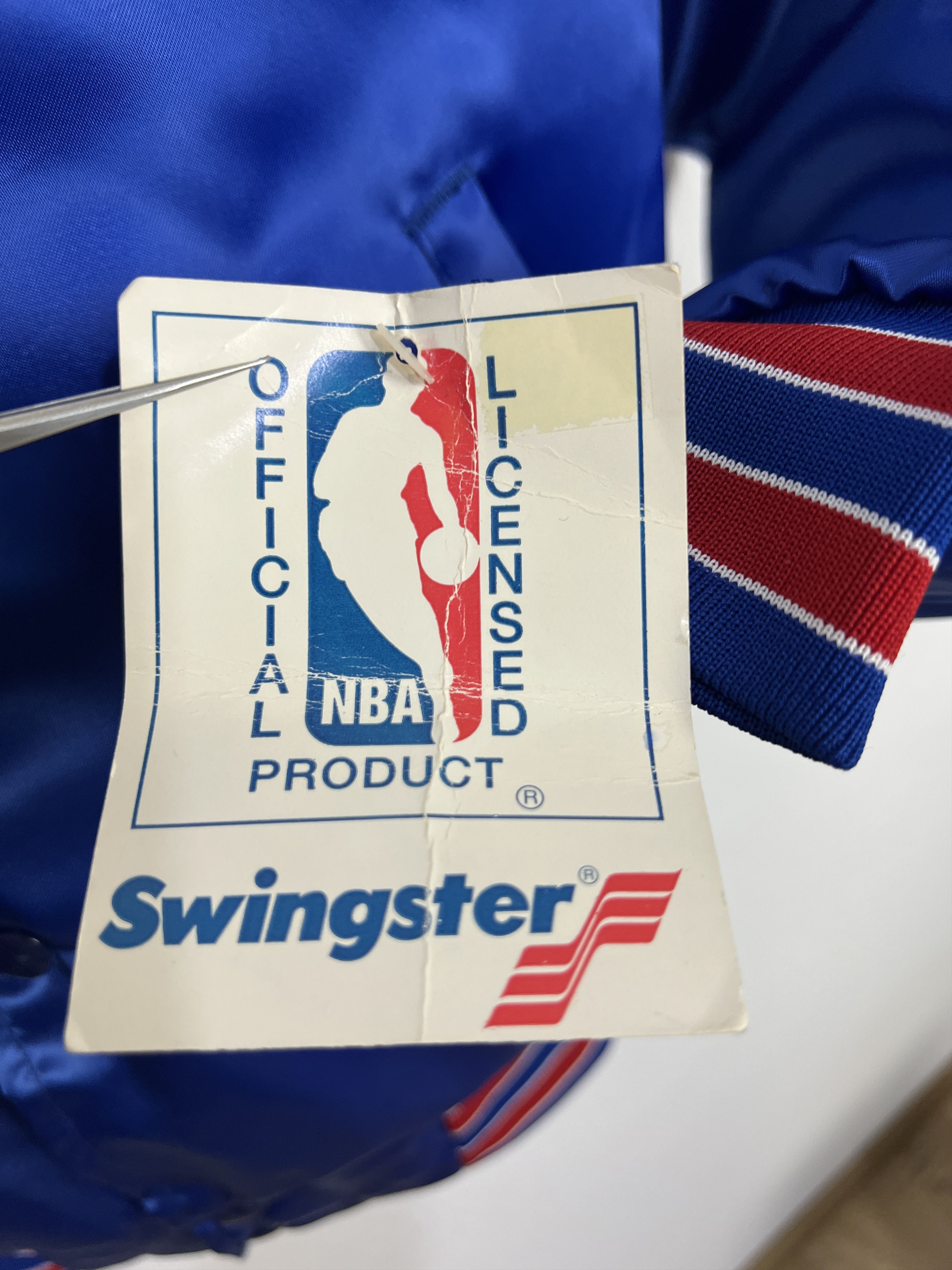Swingster Vintage 80's Swingster Sacramento Kings NBA Blue Bomber Size US M / EU 48-50 / 2 - 12 Thumbnail