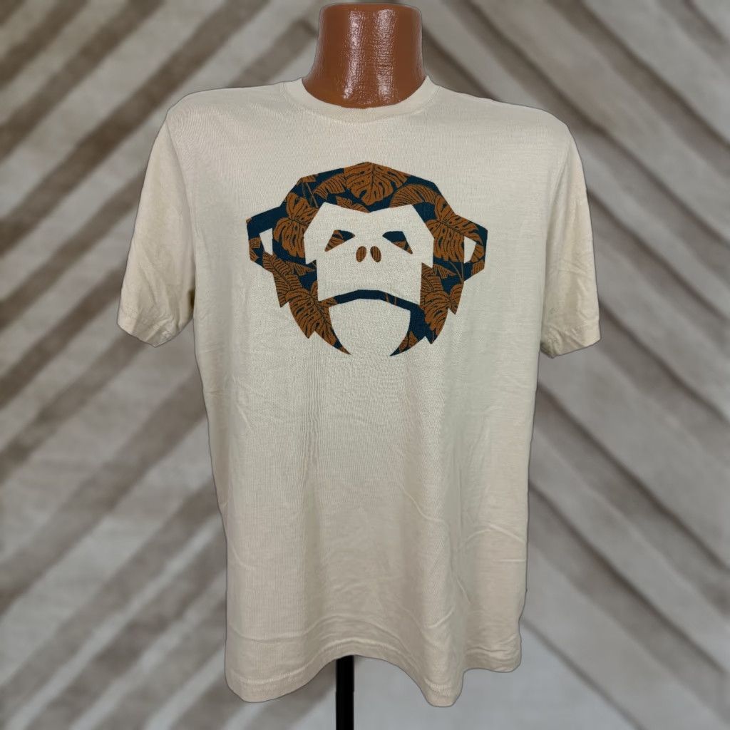 Howler Brothers Howler Bros Shirt Men Medium Tropical Hawaiian Monkey Outdoors Lightweight Beige T-Shirt Mens Medium Tropical Monkey Outdoors Lightweight Beige Size US M / EU 48-50 / 2 - 1 Thumbnail