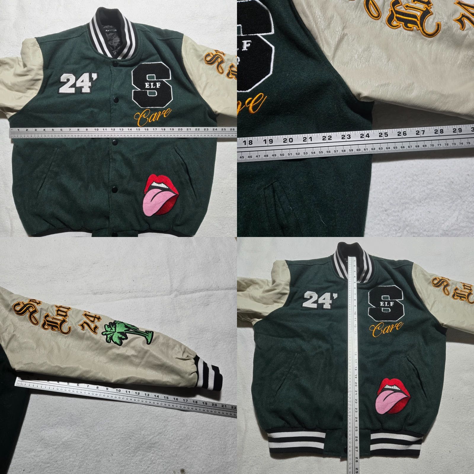 Pacsun VINTAGE PacSun Varsity Jacket Self Love & Care Embroidered Patches Streetwear Men's L Size US L / EU 52-54 / 3 - 8 Thumbnail