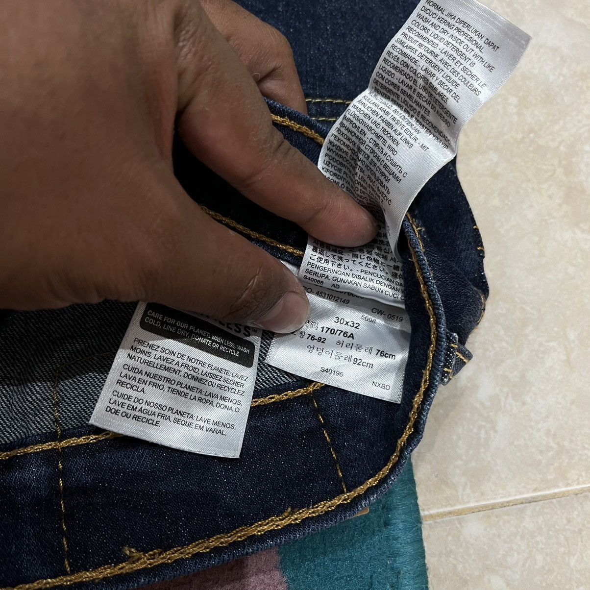 Levi's × Vintage Vintage Levi's 502 blue denim Size US 30 / EU 46 - 4 Thumbnail