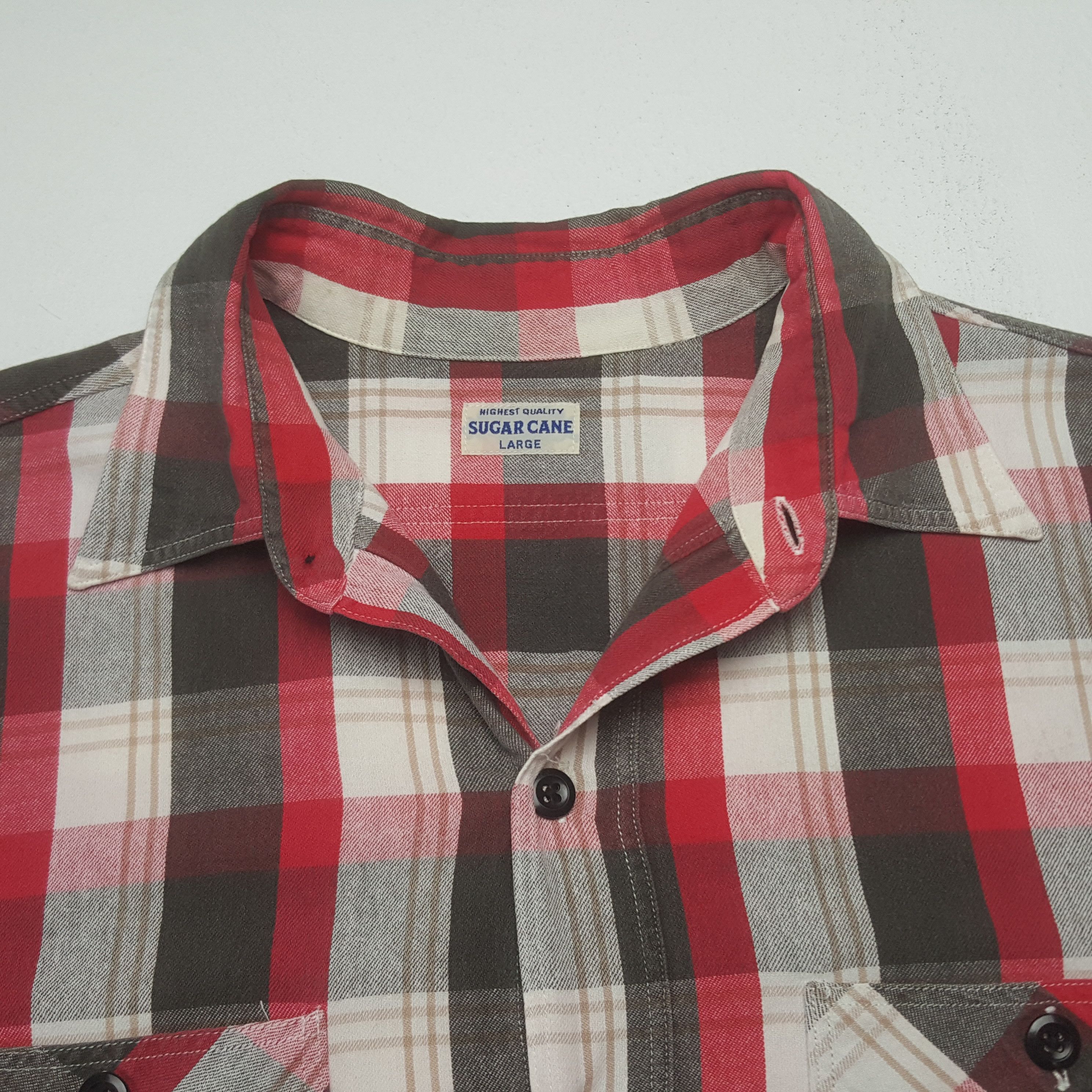 Sugar Cane Vintage Sugar Cane Japanese Flannel Shirt Button Up C319N56 Size US L / EU 52-54 / 3 - 5 Thumbnail