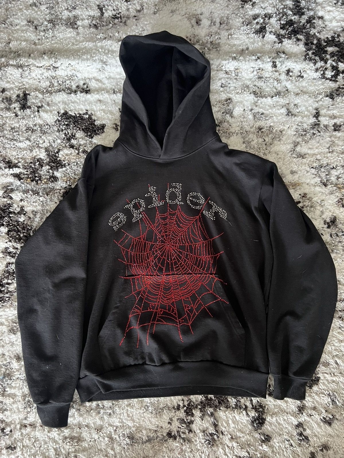 Sp5der Sp5der OG Rhinestone Hoodie Large Size US L / EU 52-54 / 3 - 1 Thumbnail