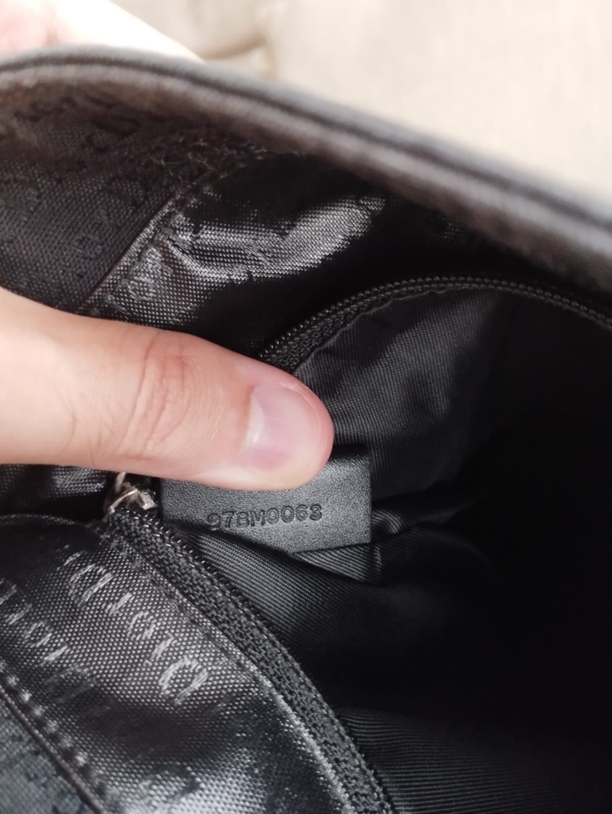 Dior × Hedi Slimane Dior Homme FW03 "Luster" Waxed Monogram Canvas Crossbody Bag Size ONE SIZE - 9 Thumbnail