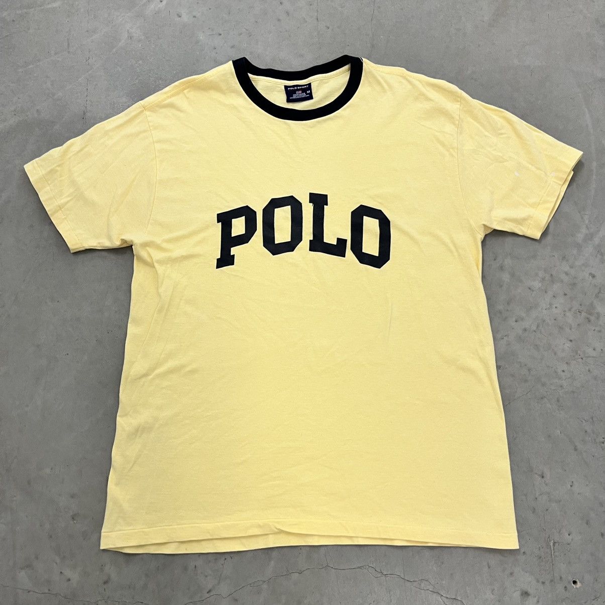Polo Ralph Lauren Vintage 1990's Polo Sport "POLO" Classic Tee Baggy Fit M Size US M / EU 48-50 / 2 - 1 Thumbnail